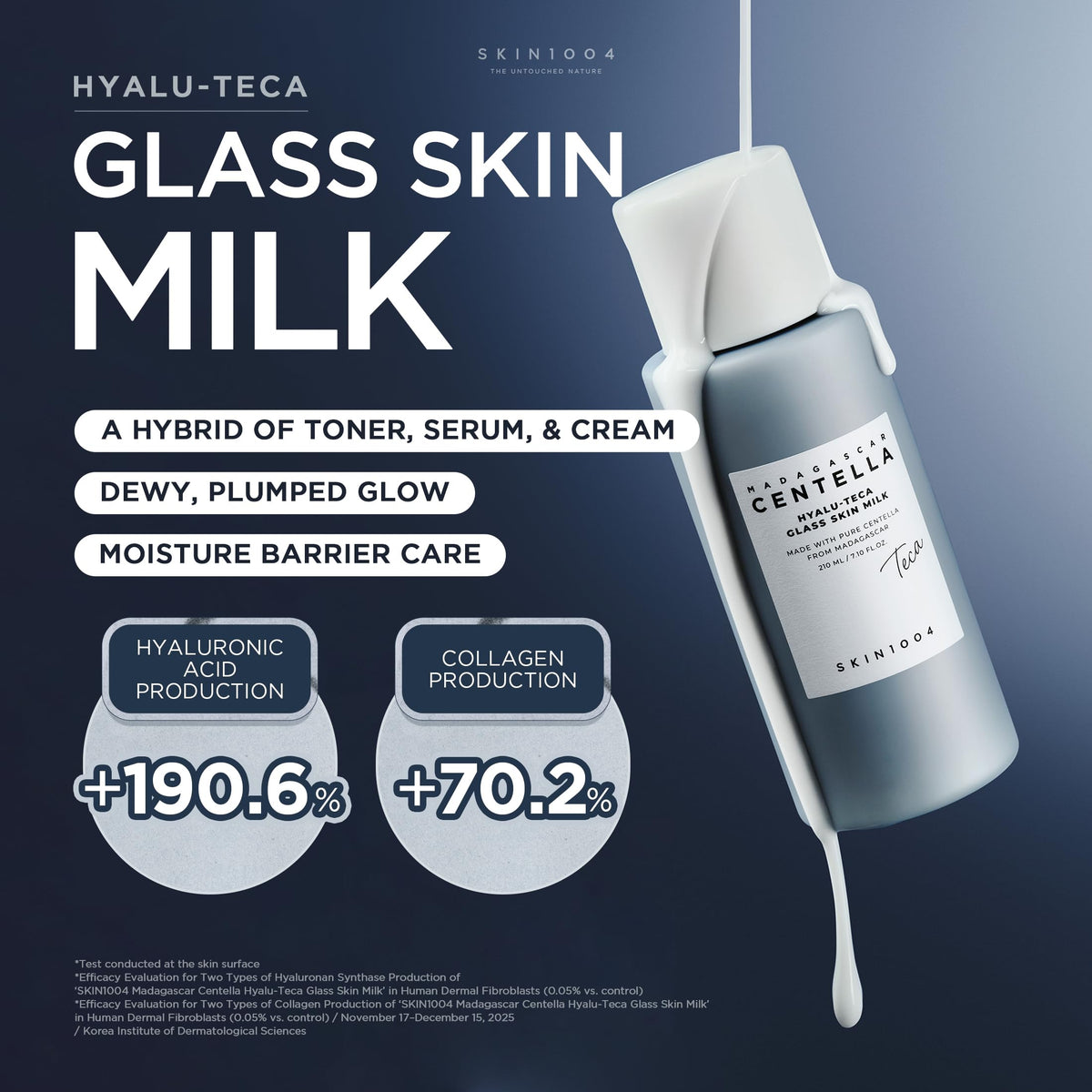 SKIN1004 Hyalu TECA Glass Skin Milk Hydrating Face - SKIN1004 Official Imagery - 3