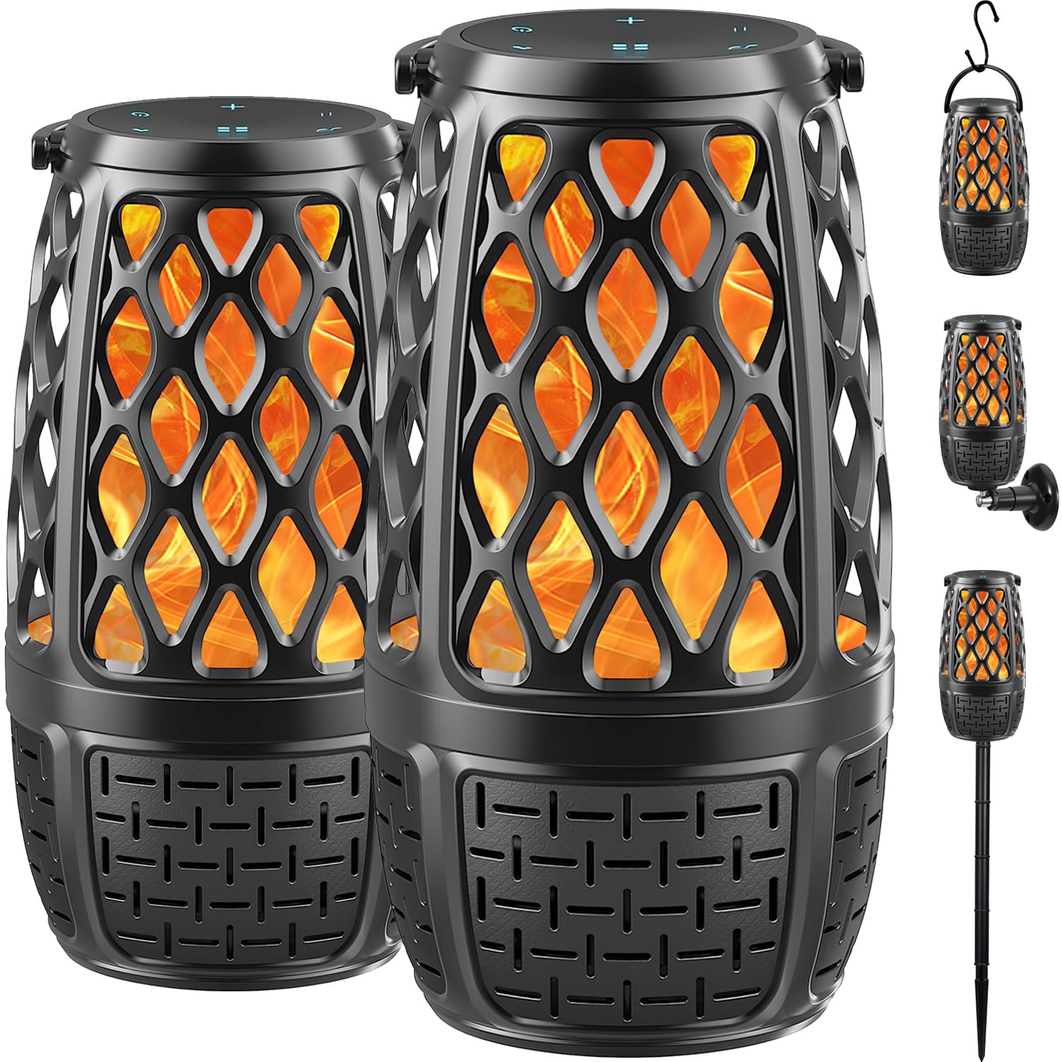 Soobuygoo 2 Pack Outdoor Bluetooth Speakers, Party Outdoor Speakers Wa - View 1
