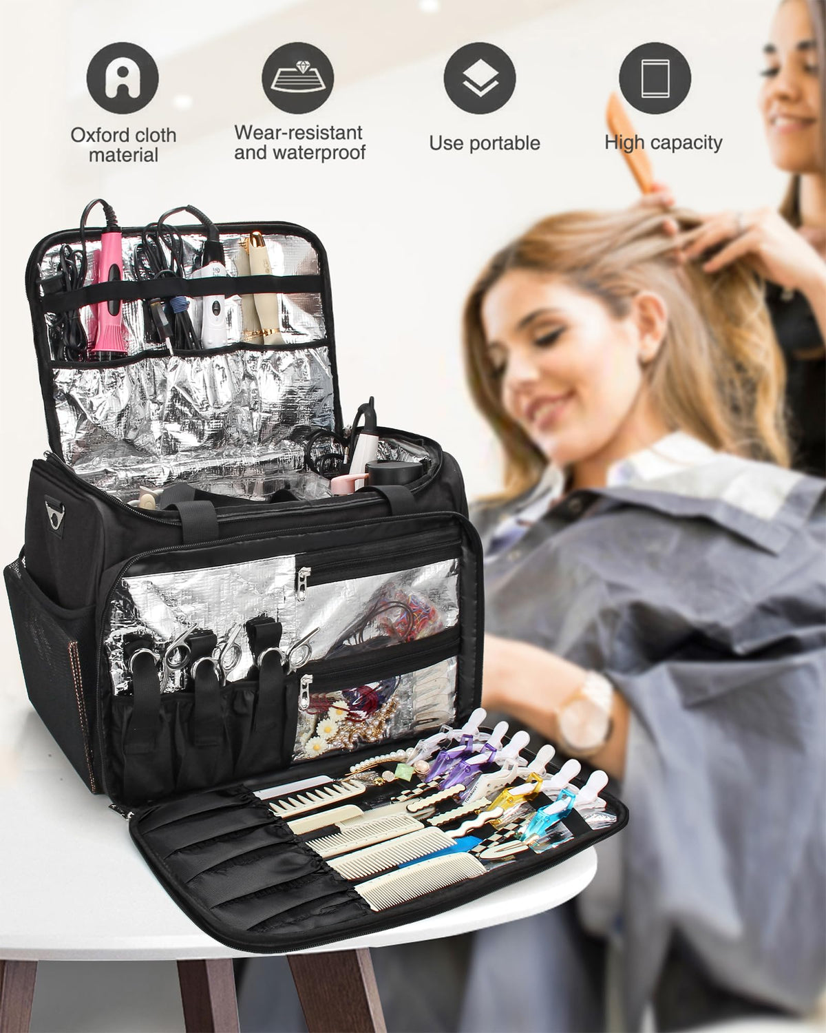 Professional Hairdressing Bag Hairstylist Travel Bag - MONSTINA Official Imagery - 4