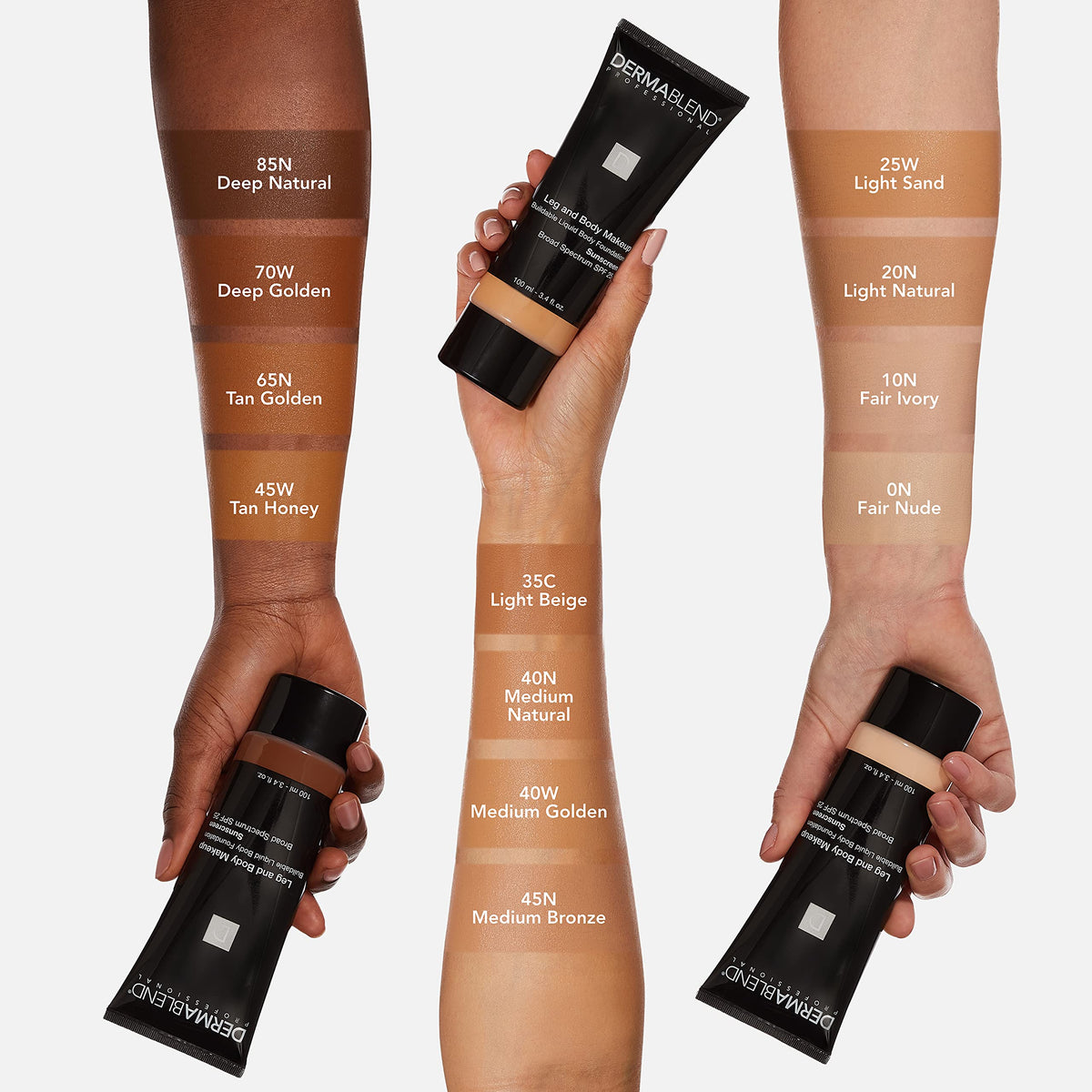 Dermablend Leg Body Makeup Foundation SPF 25 20N 3 4 fl oz - Dermablend Official Imagery - 5