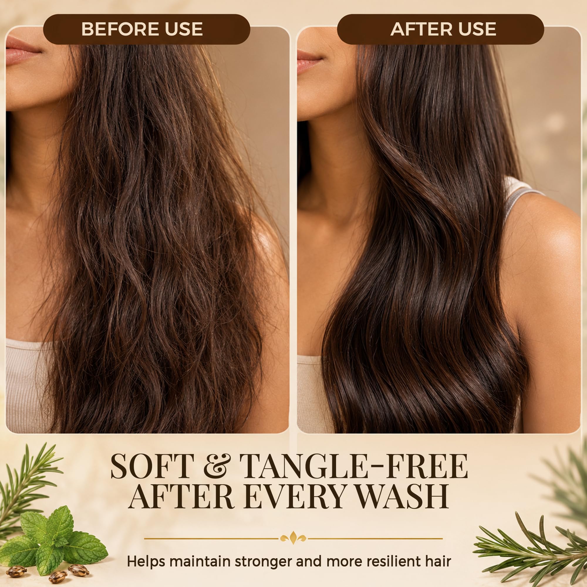 INFINA ESSENTIALS Castor Oil Shampoo and Conditioner Set for Hair Growth, 16 fl oz - INFINA ESSENTIALS Official Product View 7