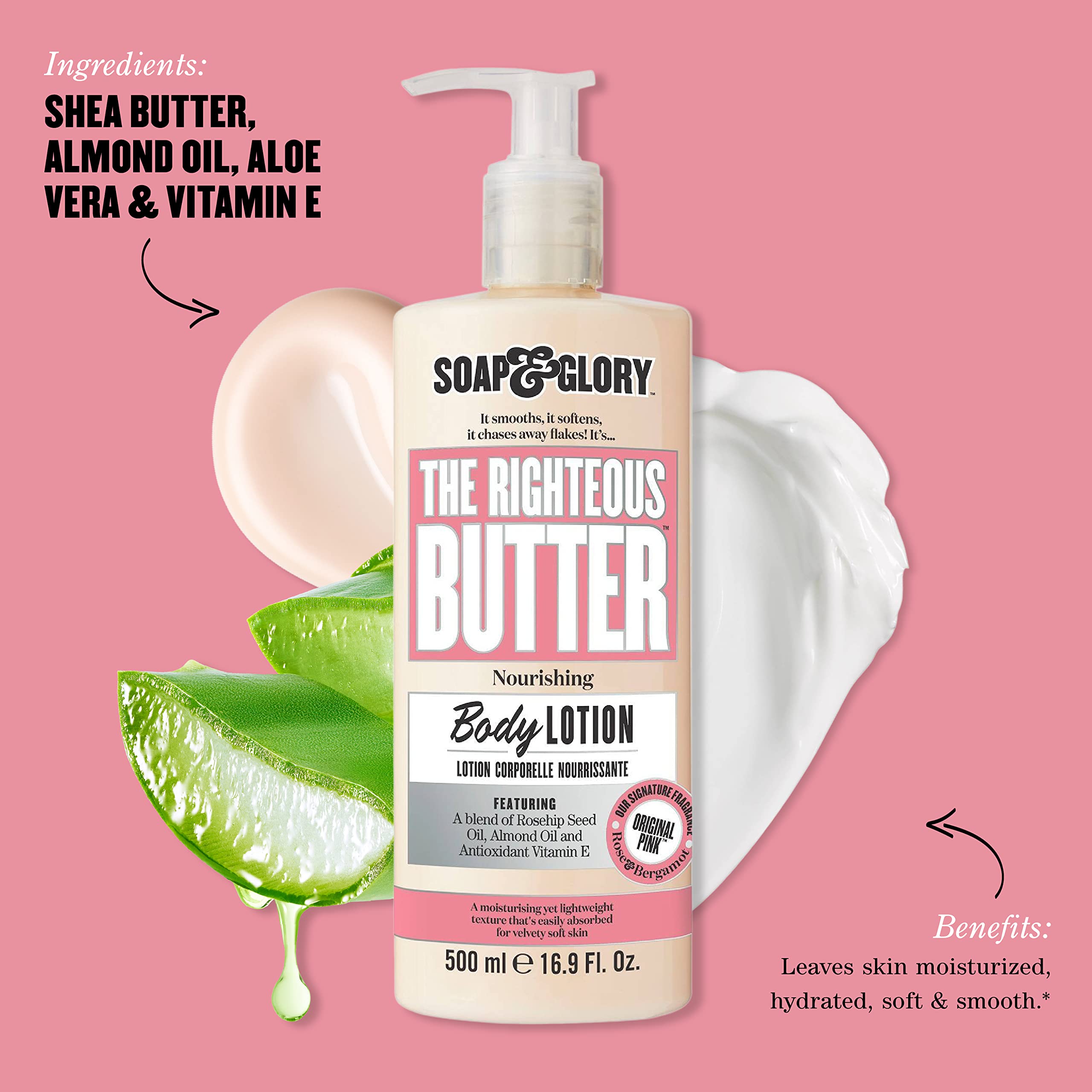 Soap & Glory Original Pink Moisturizing Body Lotion Pump, 16.9 oz - Soap & Glory Official Product View 4