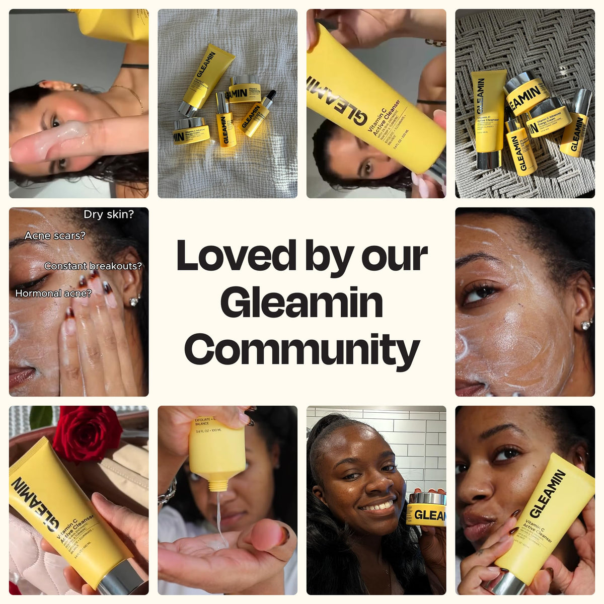 Gleamin Clarifying Brightening Cleanser 3 4 fl oz Facial - Gleamin Official Imagery - 5