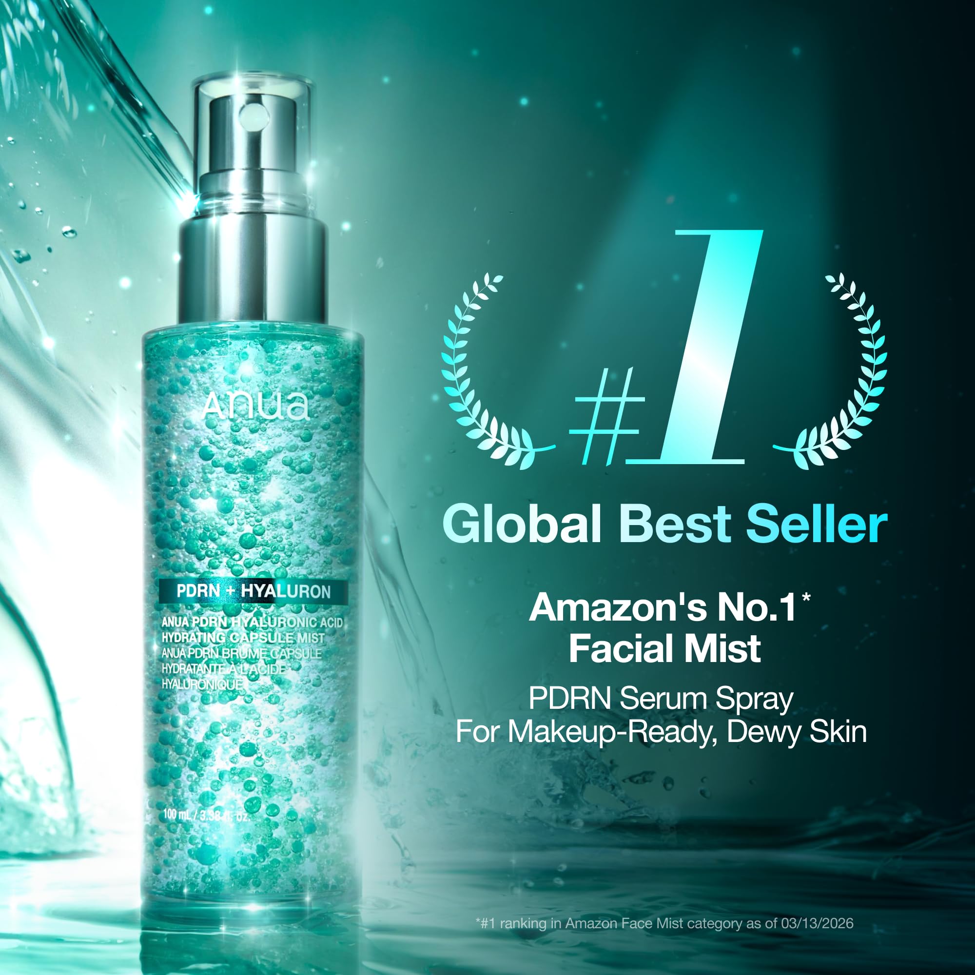 Anua PDRN Collagen Glow Facial Serum Spray, 3.38 fl oz - ANUA Official Product View 4