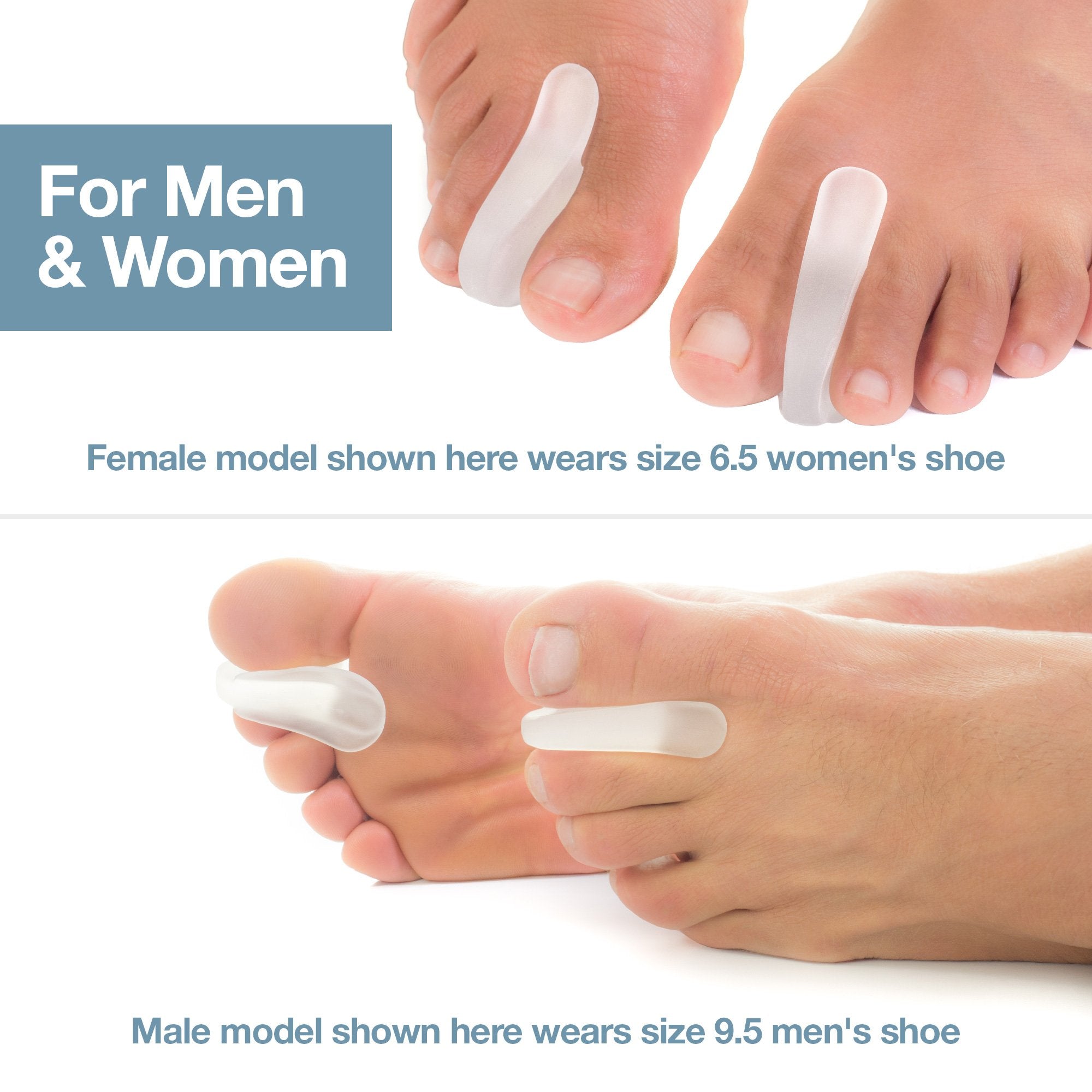 ZenToes Toe Separators for Bunion Pain Relief – Large
