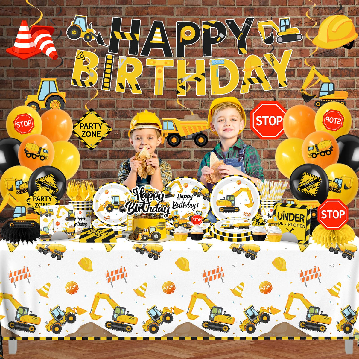 Construction Birthday Party Supplies All in 1 Construction - Juweked Official Imagery - 6