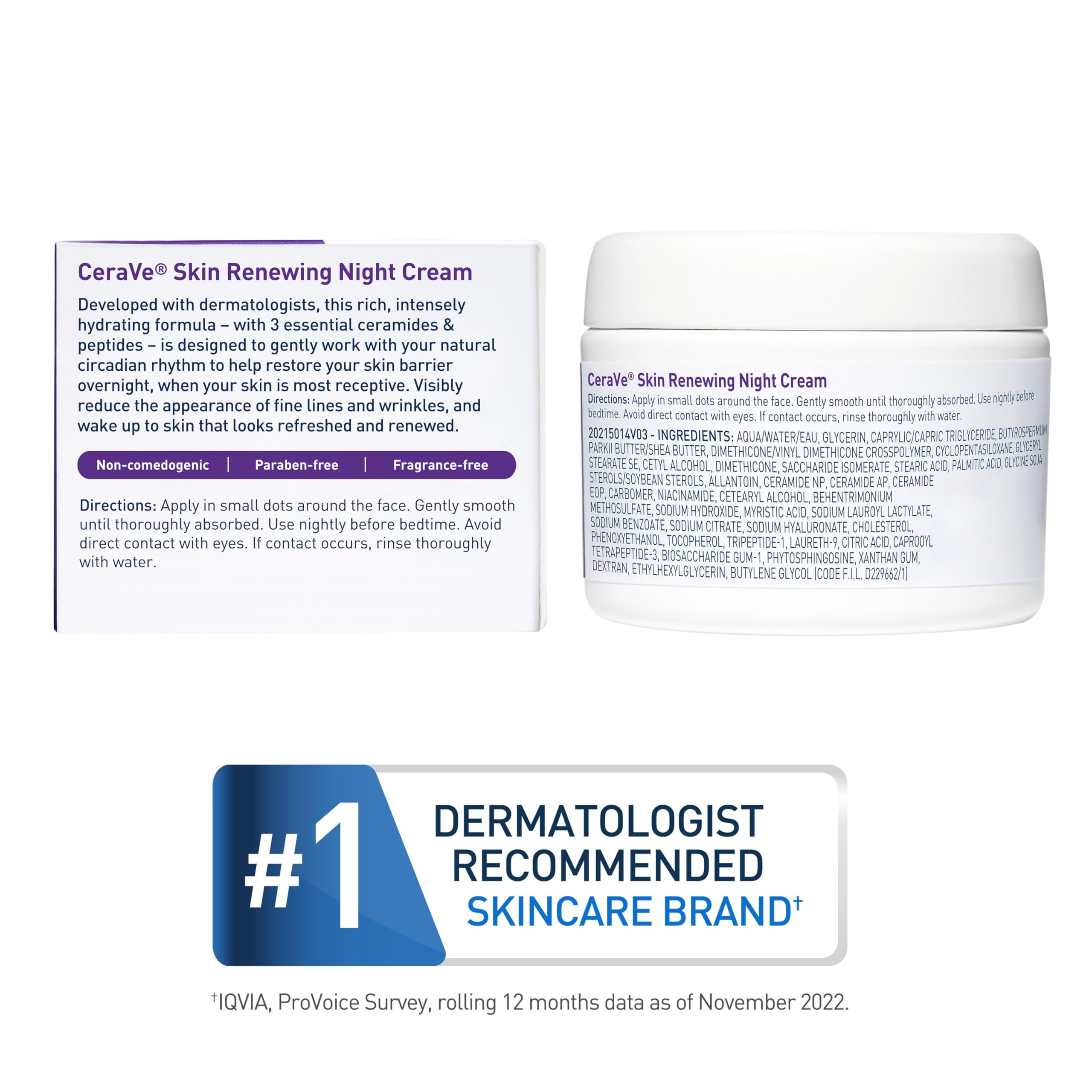CeraVe Night Cream, Face Moisturizer, Skin Care for Dry Skin,... - CeraVe Official Product View 6