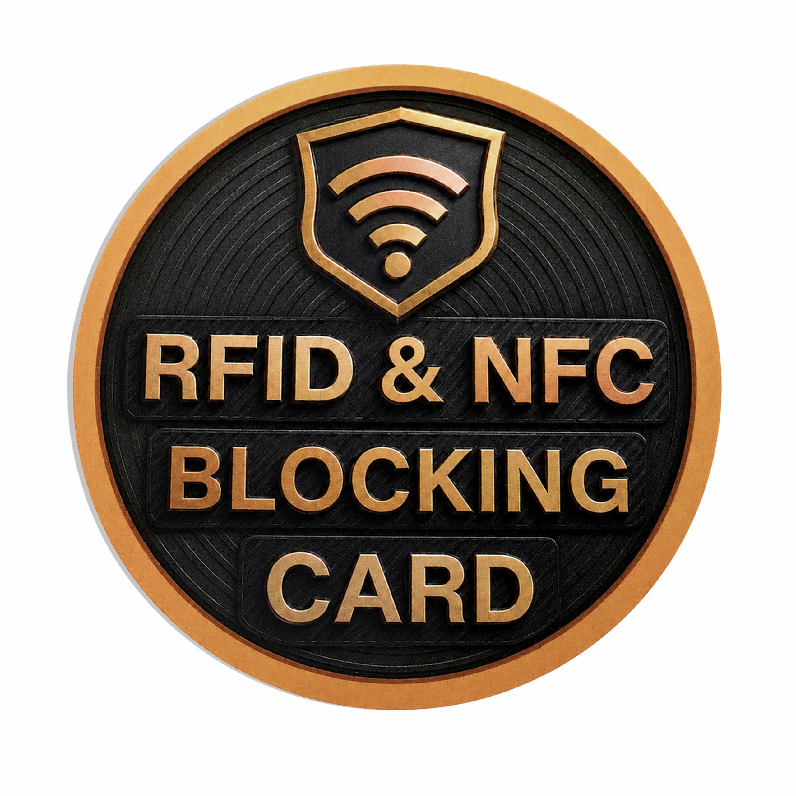 SaiTech IT Round Shape RFID Blocking Card for Credit Debit ID - Product Imagery