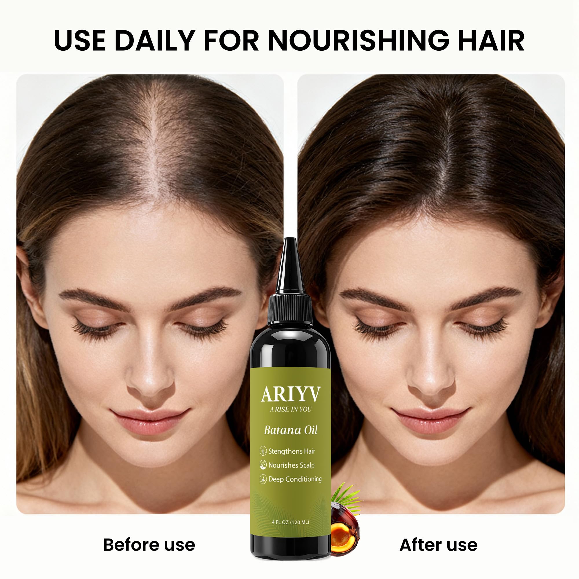 Ariyv Organic Raw Batana Oil for Hair & Scalp - Pure Unrefined Batana Butter for Hair - Ariyv Official Product View 7