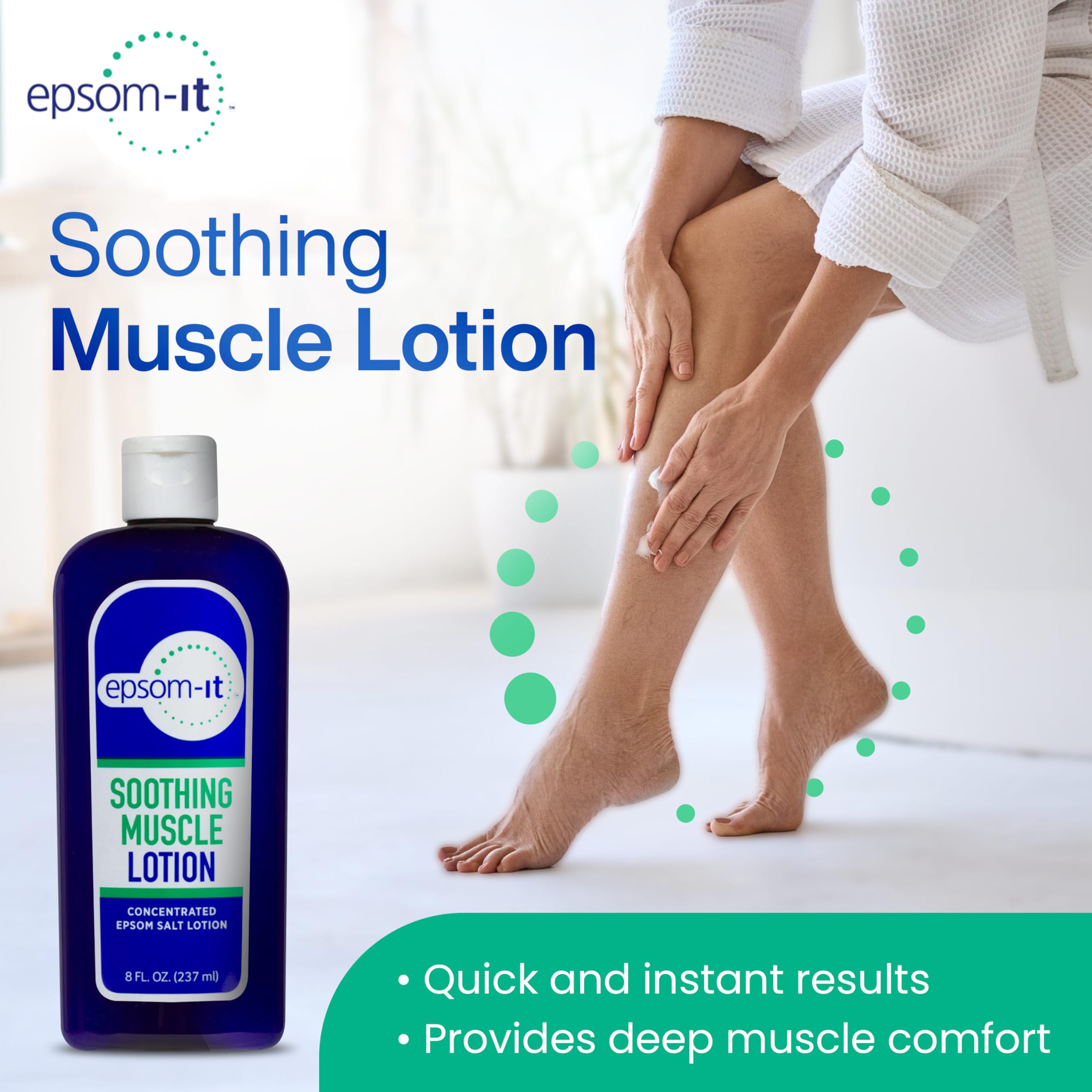 EPSOM-IT Soothing Muscle Magnesium Lotion, Epsom Salt, Arnica Cream, 1-Pack
