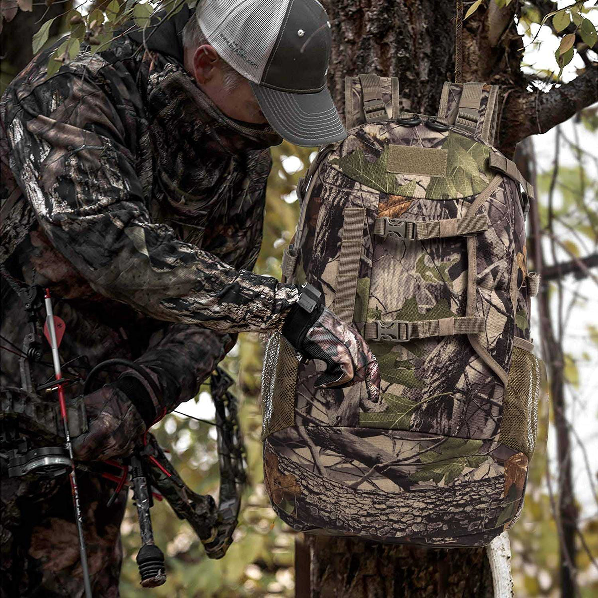 Hunting Backpack Outdoor Hunting Daypack for Rifle Gun - MERALIAN Official Imagery - 3