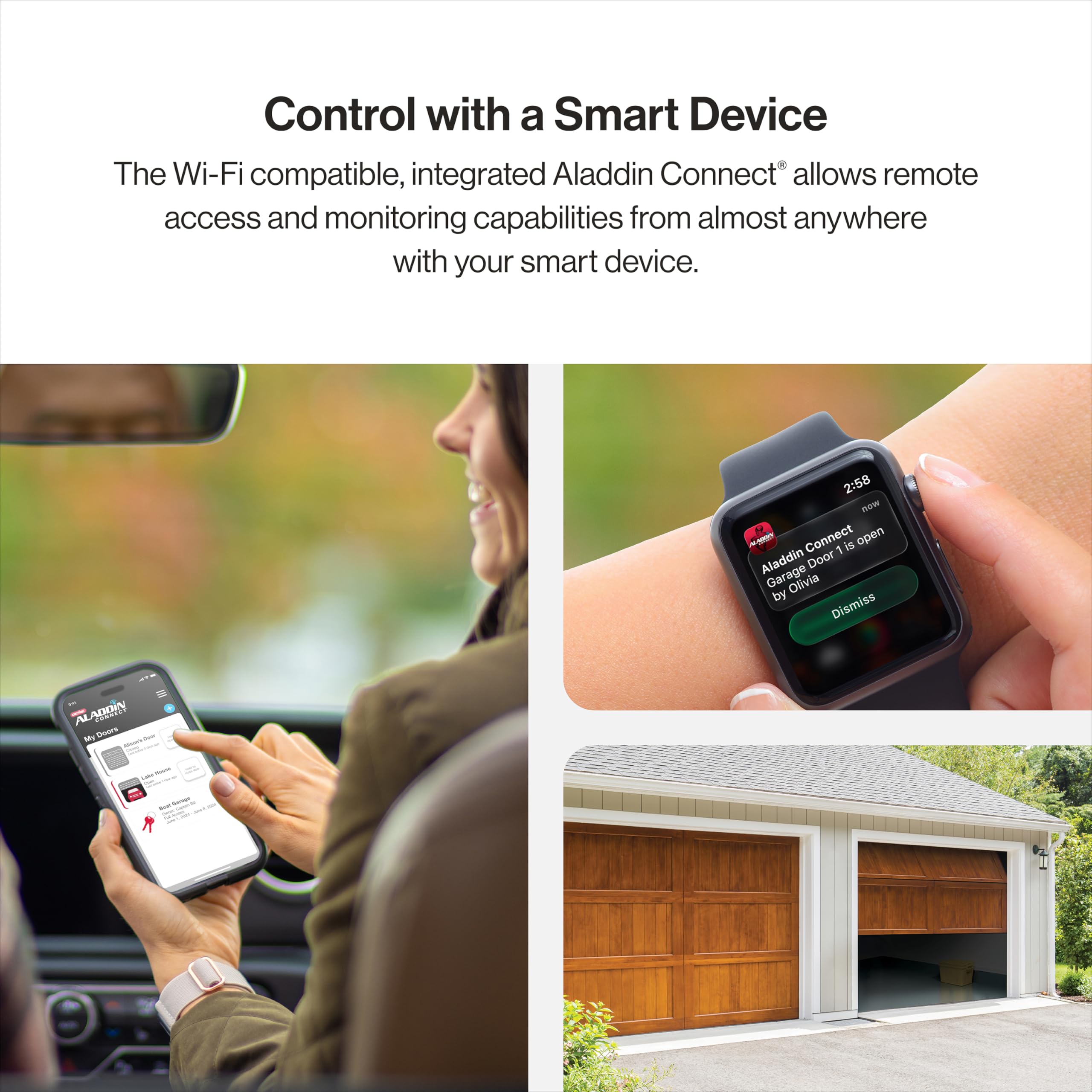 Genie StealthDrive Connect Smart Belt Drive Garage Door Opener, 7 - Genie Official Product View 6