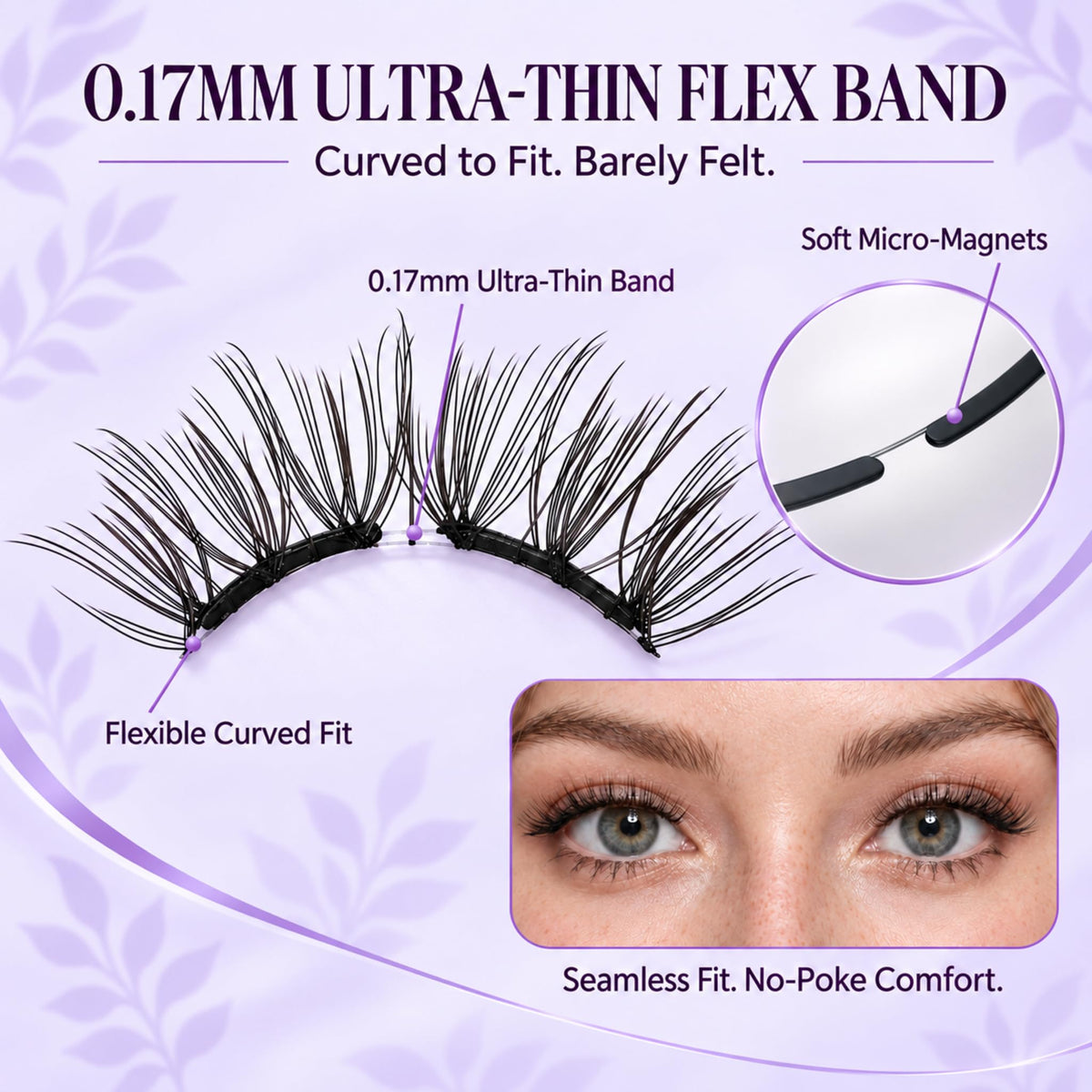 Magnetic Eyelashes with Applicator Upgrade Soft Magnetic - BANMUJI Official Imagery - 6