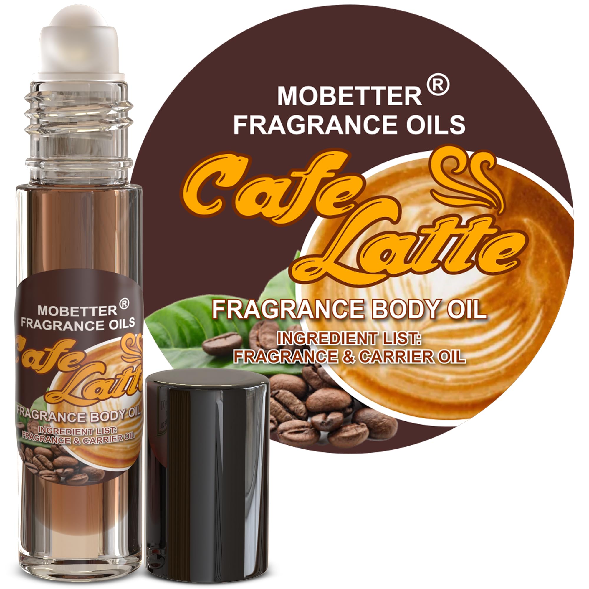 MOBETTER FRAGRANCE OILS Cafe Latte Perfume Body Oil - Product Imagery