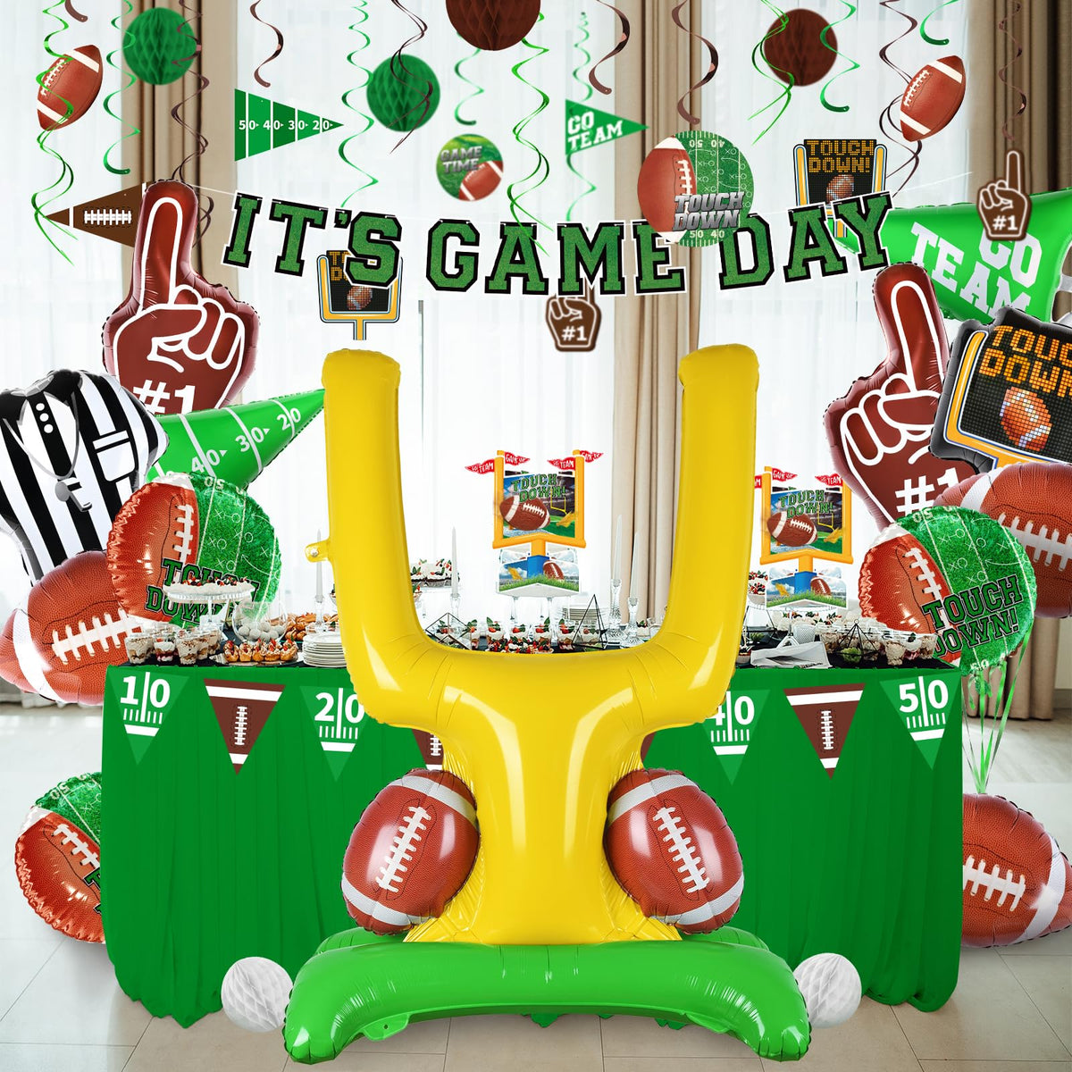 Football Party Decorations Kit Tailgate Football Birthday - Gatherfun Official Imagery - 7