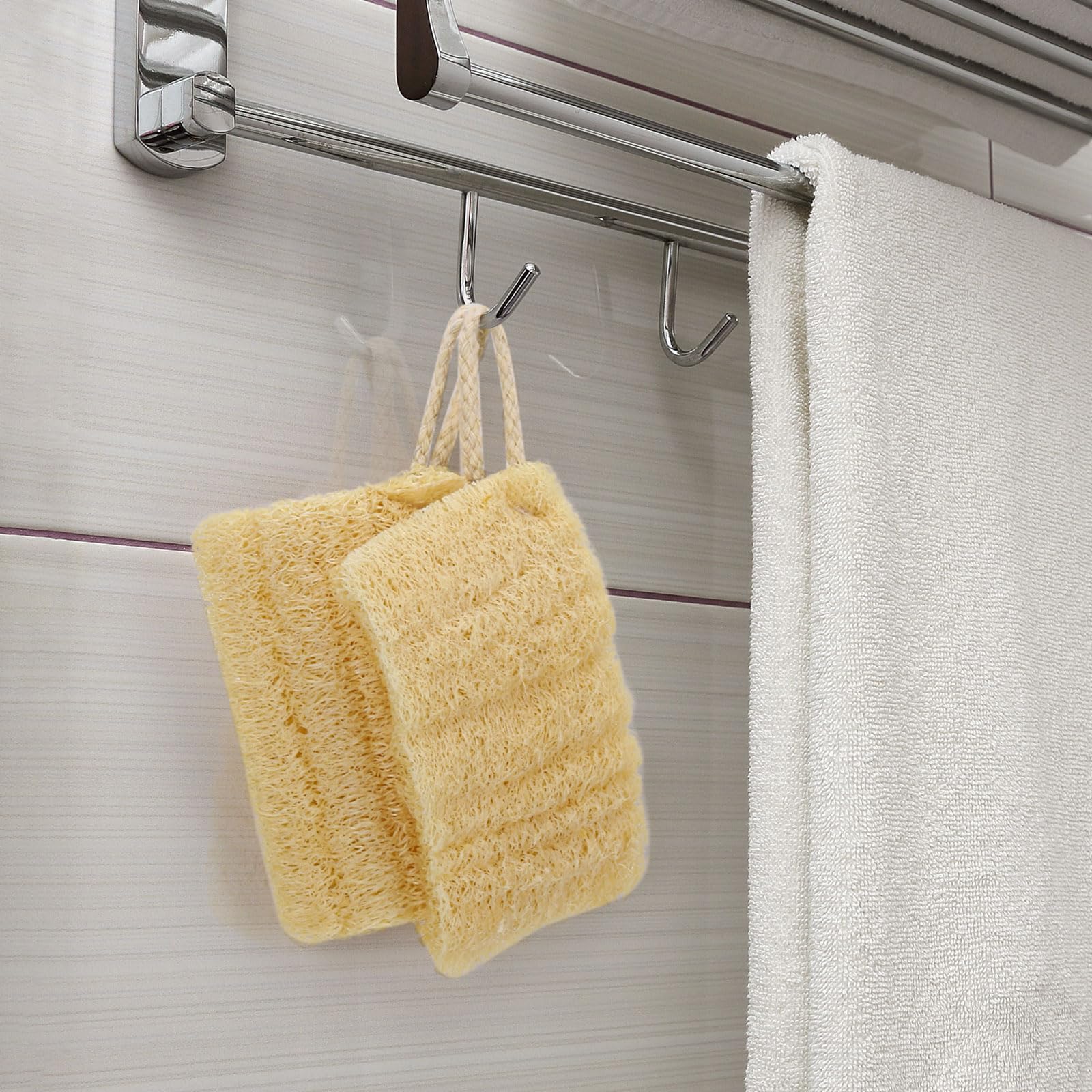 Tbestmax Mini Natural Loofah Exfoliating Facial Scrubber, Made with Natural - Tbestmax Official Product View 5