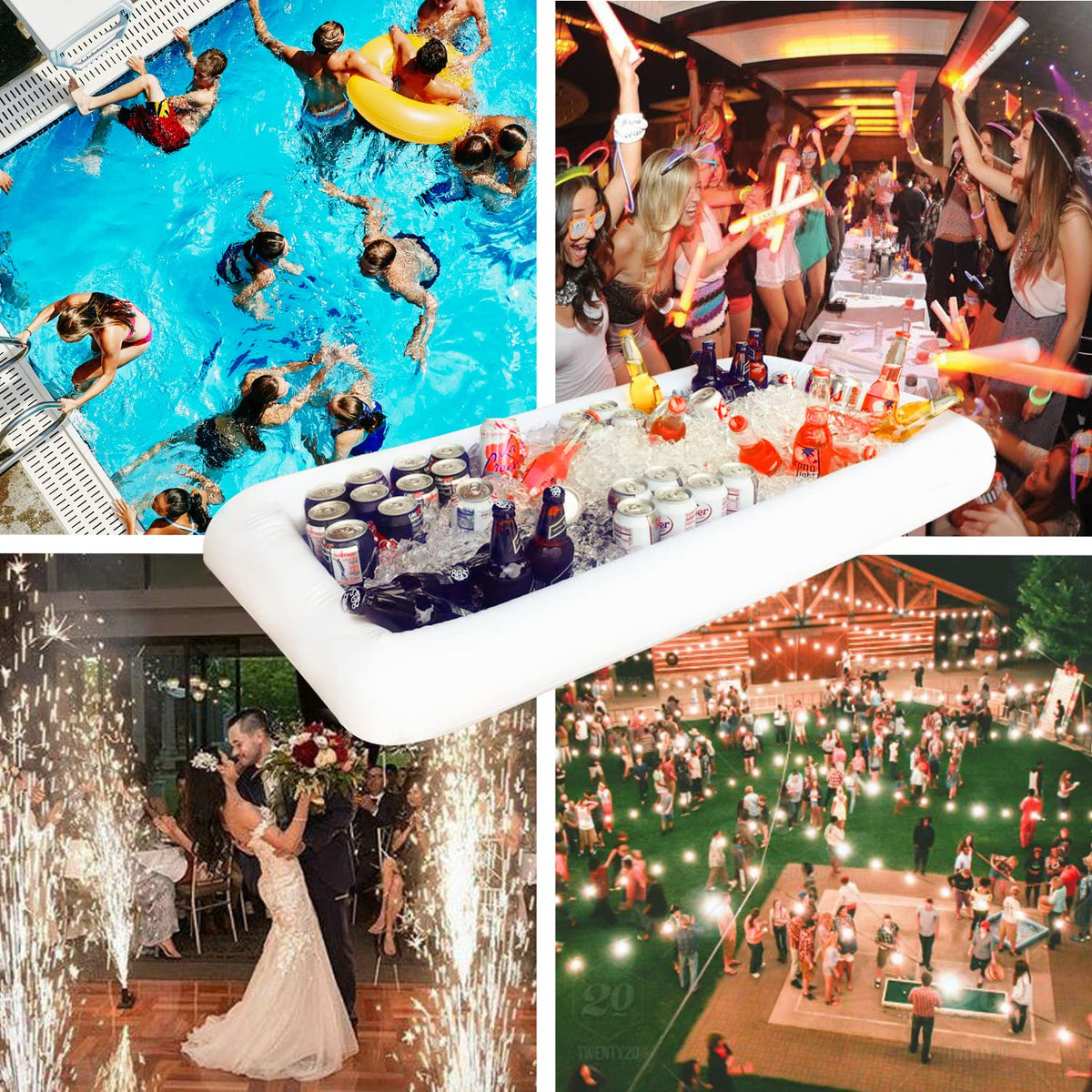 Novelty Place Inflatable Ice Serving Buffet Bar with Drain - Novelty Place Official Imagery - 8
