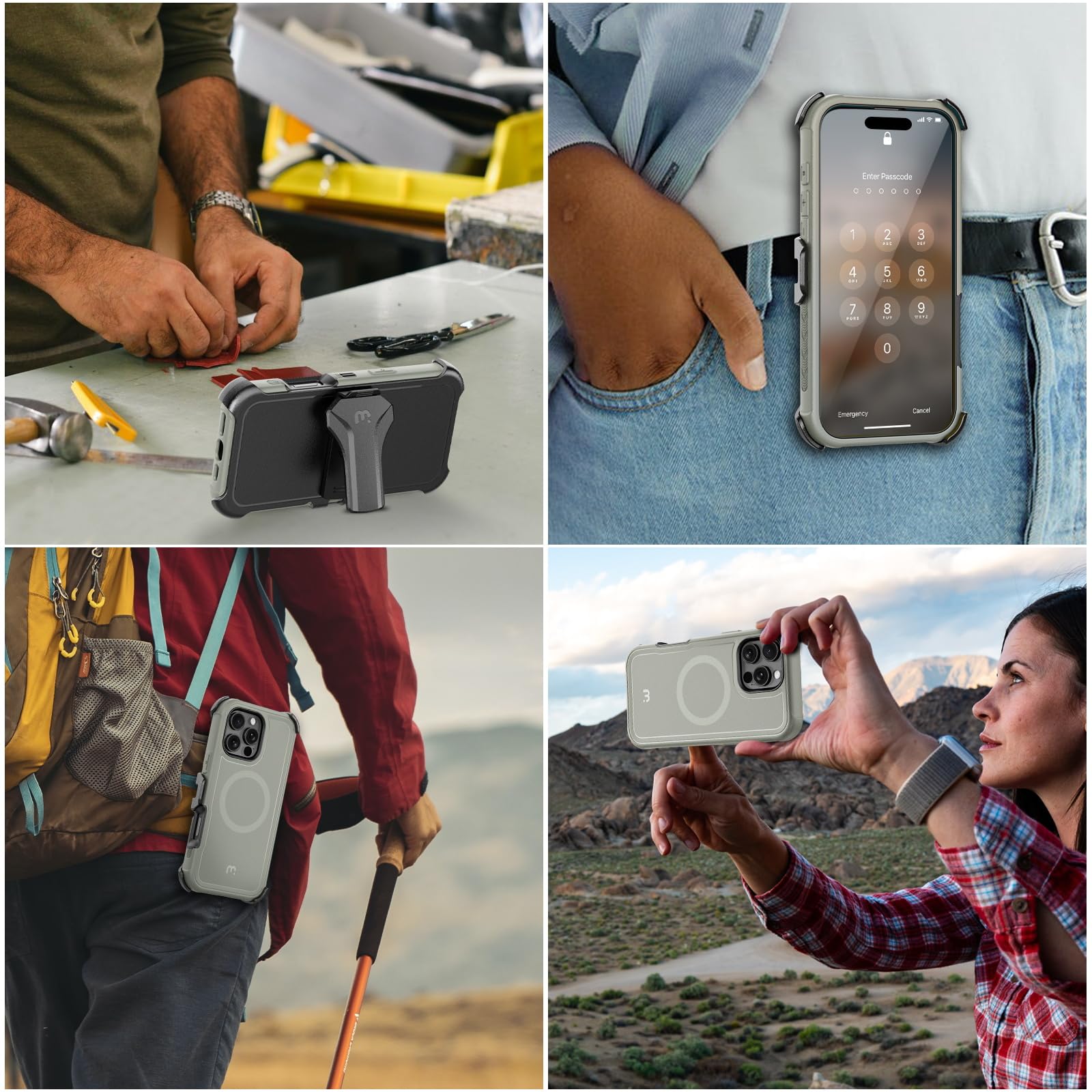 M MYBAT PRO for iPhone 16 Pro Max Case with Belt Clip - M MYBAT PRO Official Imagery - 8