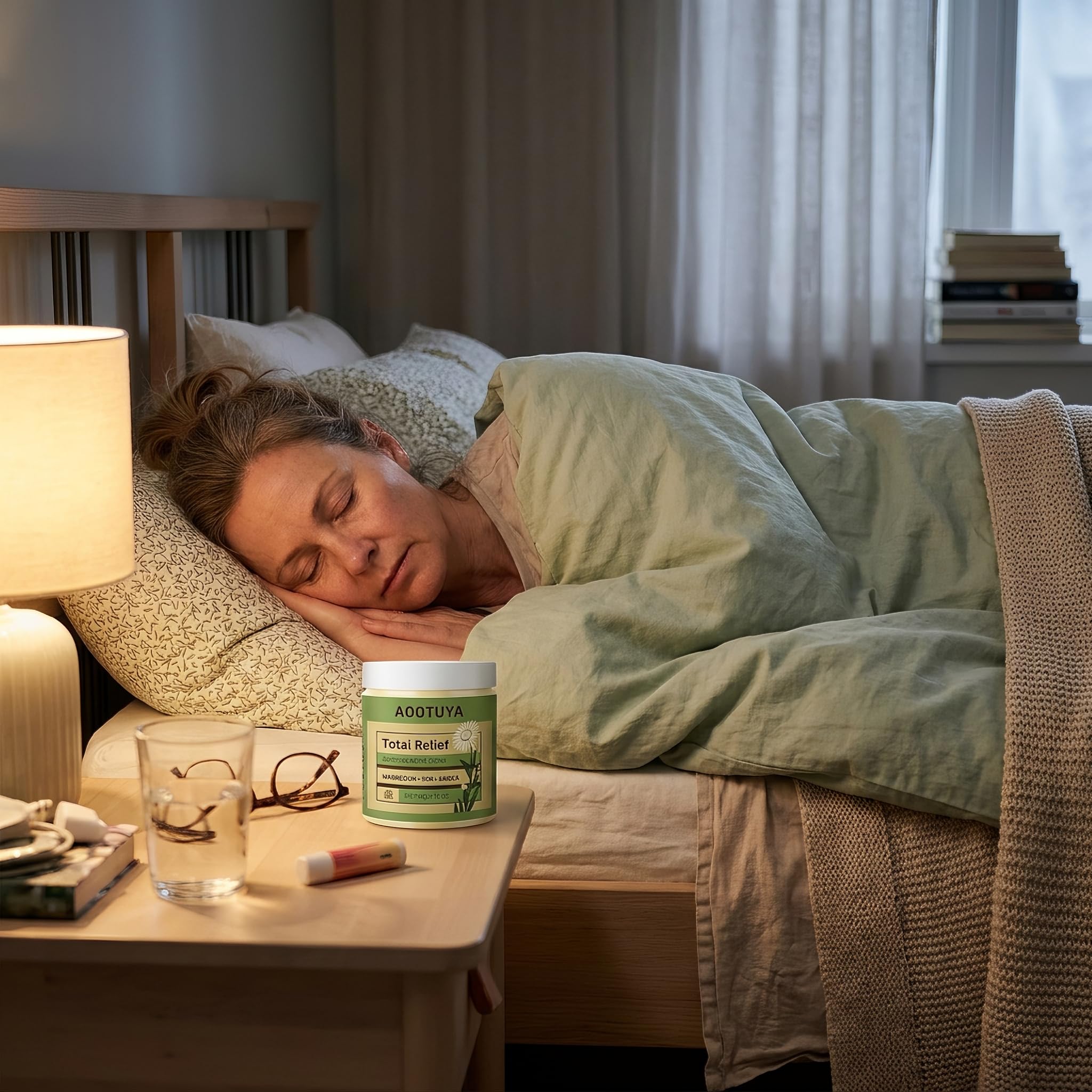 AOOTUYA Total Relief Magnesium Cream with MSM and arnica in a 4oz tube, designed for soothing muscle and joint discomfort.