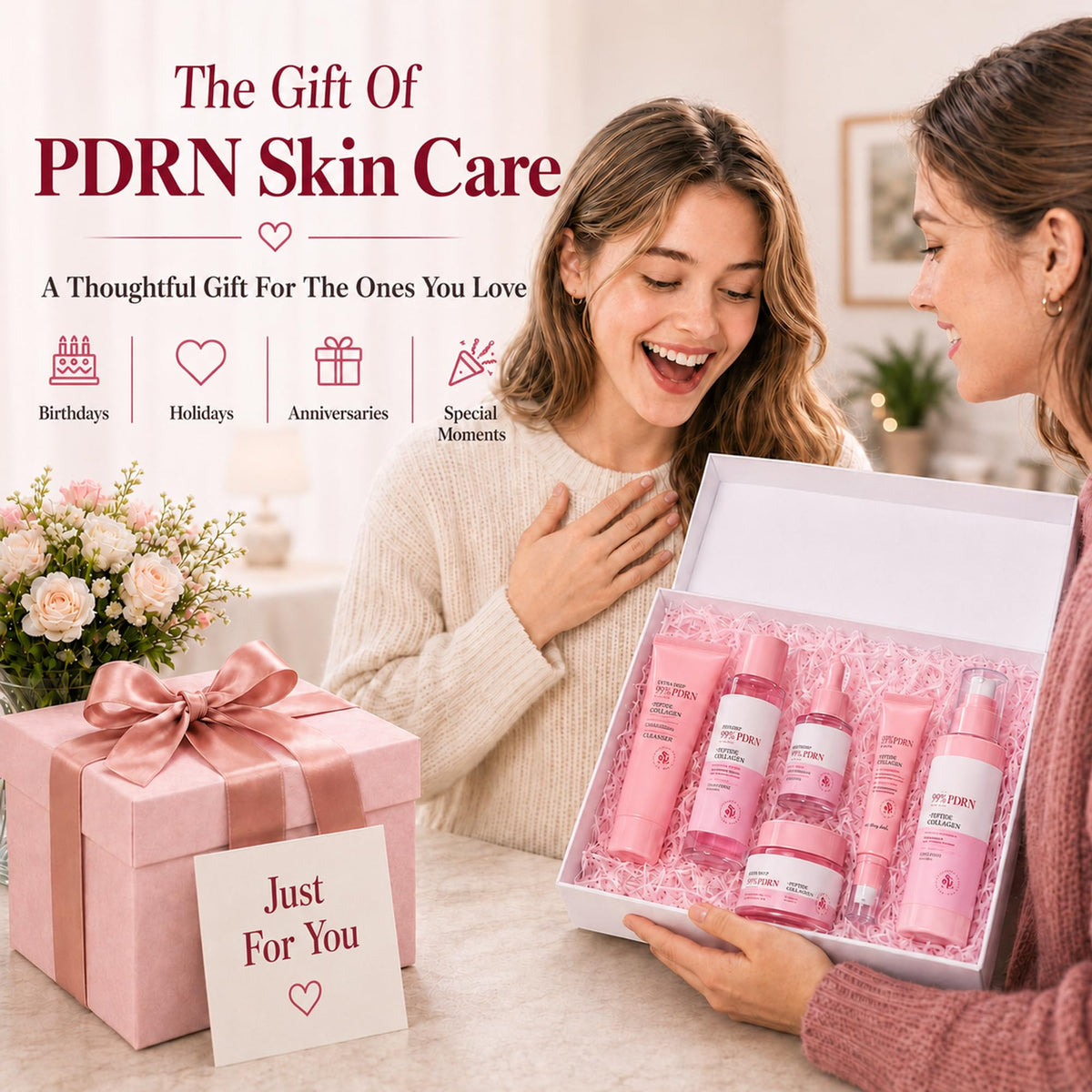6Pcs PDRN Skin Care Set Collagen Hydrating Facial Routine - Bilziviro Official Imagery - 4