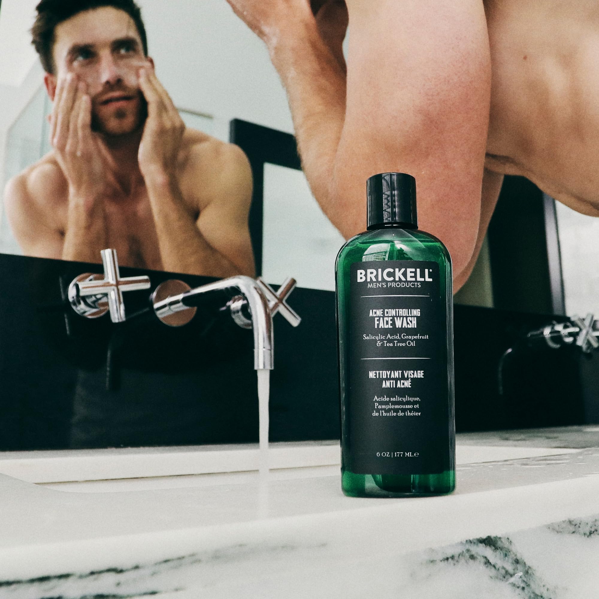 Brickell Men s Acne Face Wash for Men Acne Face Wash to - Brickell Men's Products Official Imagery - 5