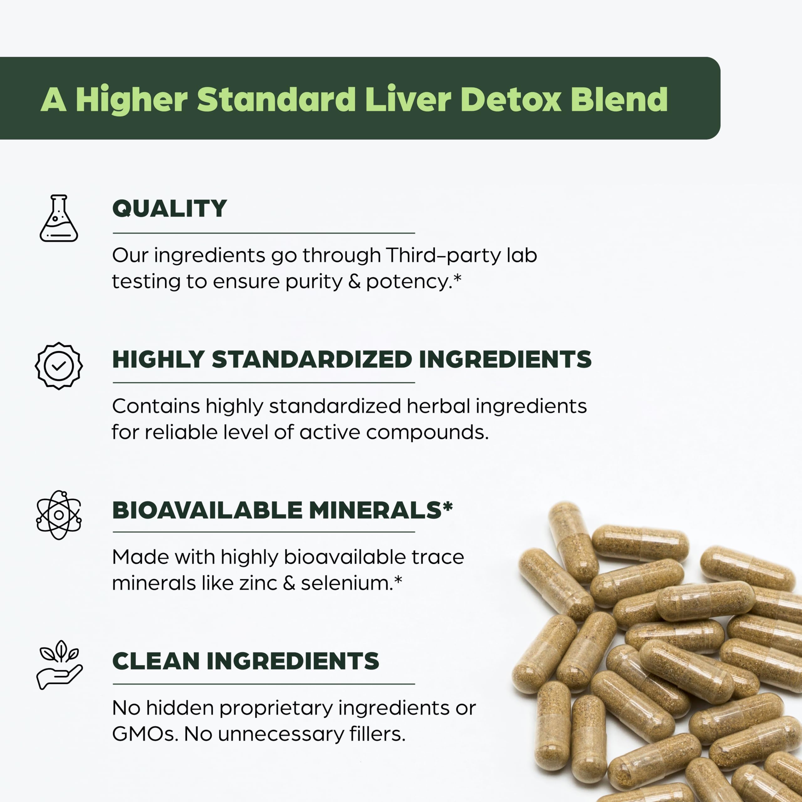 Sandhu's Liver Cleanse Detox & Repair Capsules, Milk Thistle Dandelion - View 8