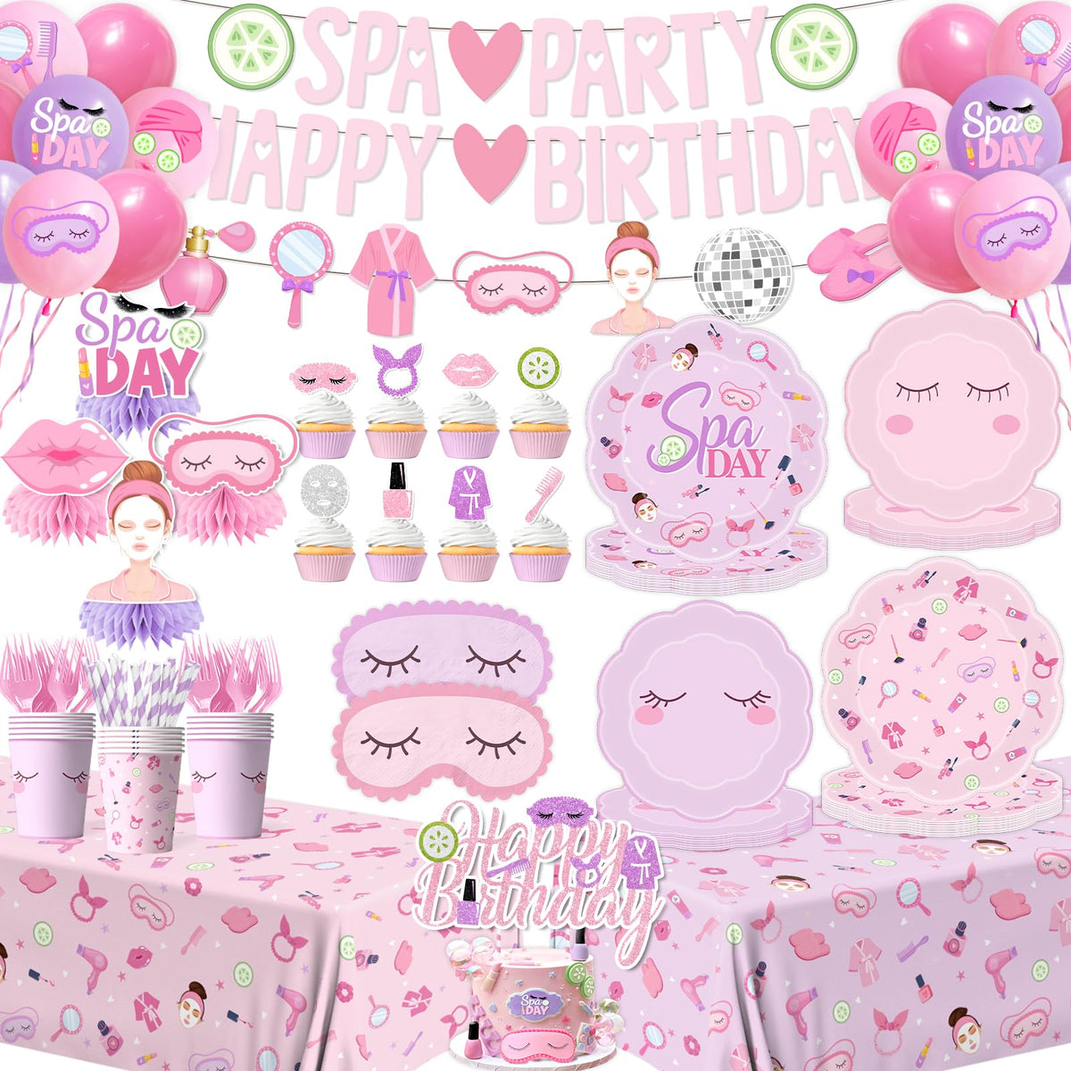 Spa Party Supplies for Girls - MUXJEQA Official Imagery - 2