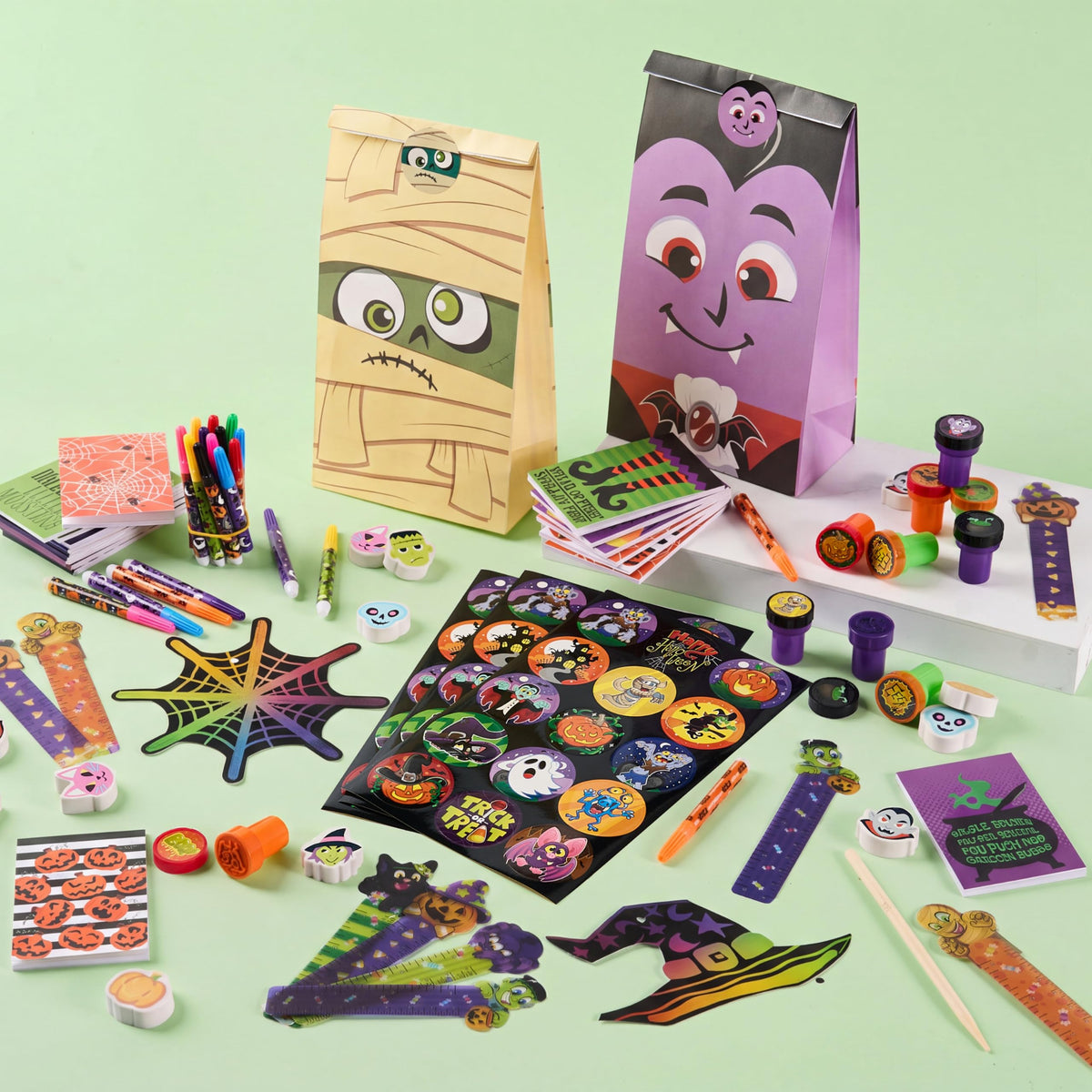 JOYIN 192PCS Halloween Stationery Set Trick or Treat Gifts - JOYIN Official Imagery - 8