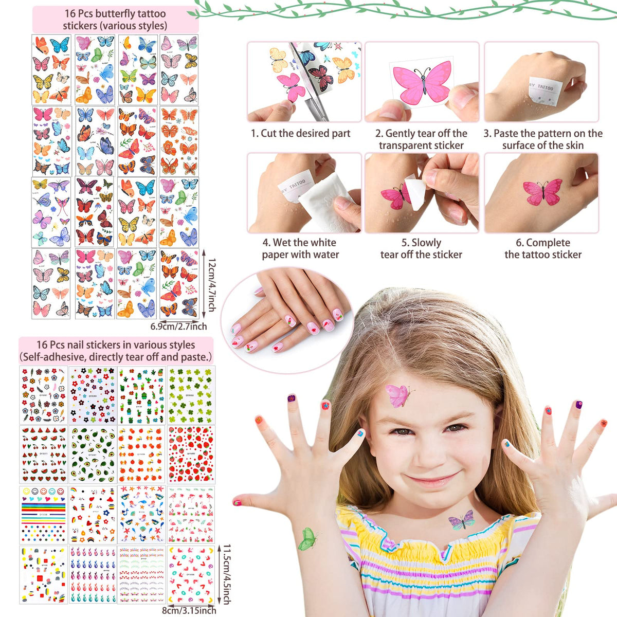 176 Pcs Spa Party Supplies for 16 Kids Girls Party Favors - Pinkunn Official Imagery - 8