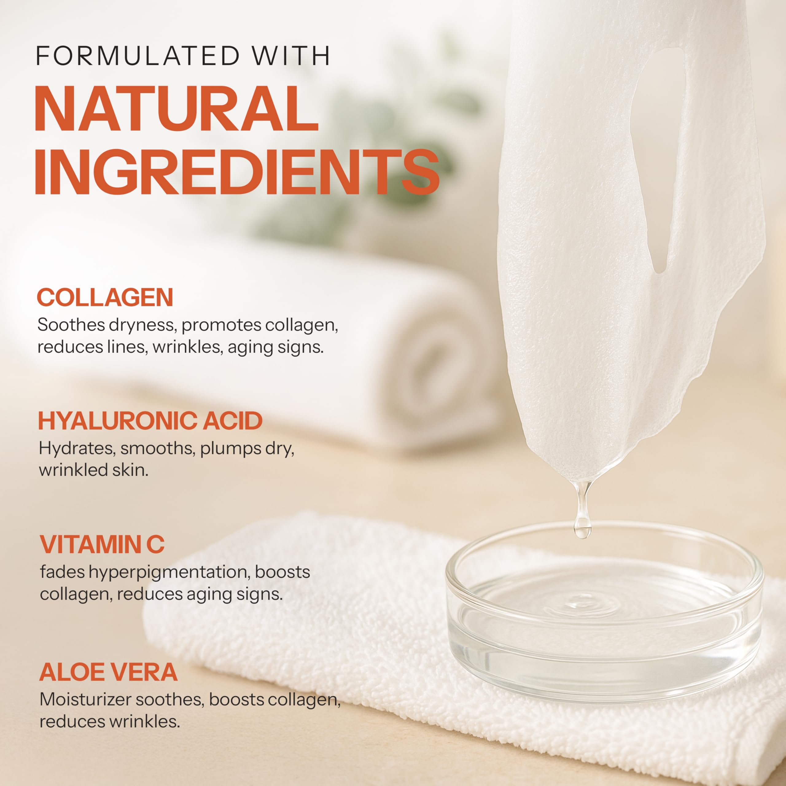 Skin 2.0 Vitamin C &amp; Collagen Sheet Mask - Skin 2.0