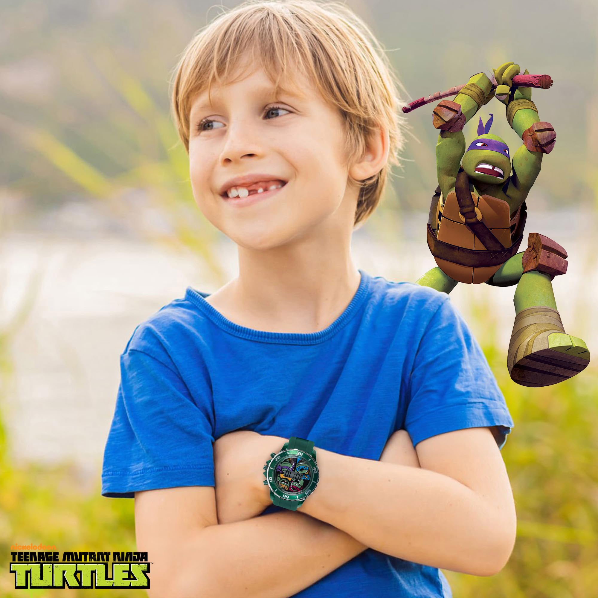 Accutime Ninja Turtles Kids' Digital Watch - View 5