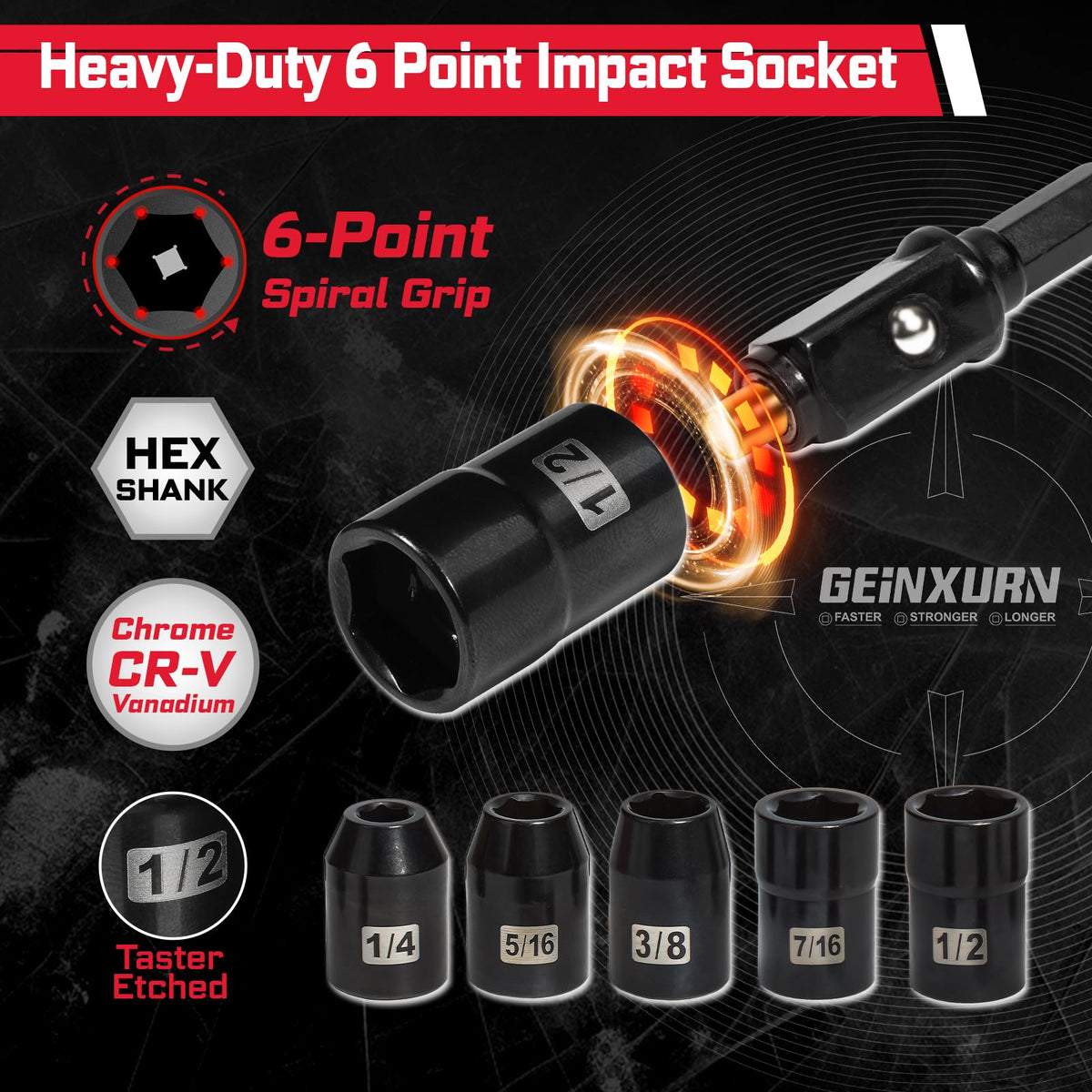 Geinxurn 44Pcs Screwdriver Bit Set Include Ratchet Wrench - GEINXURN Official Imagery - 6