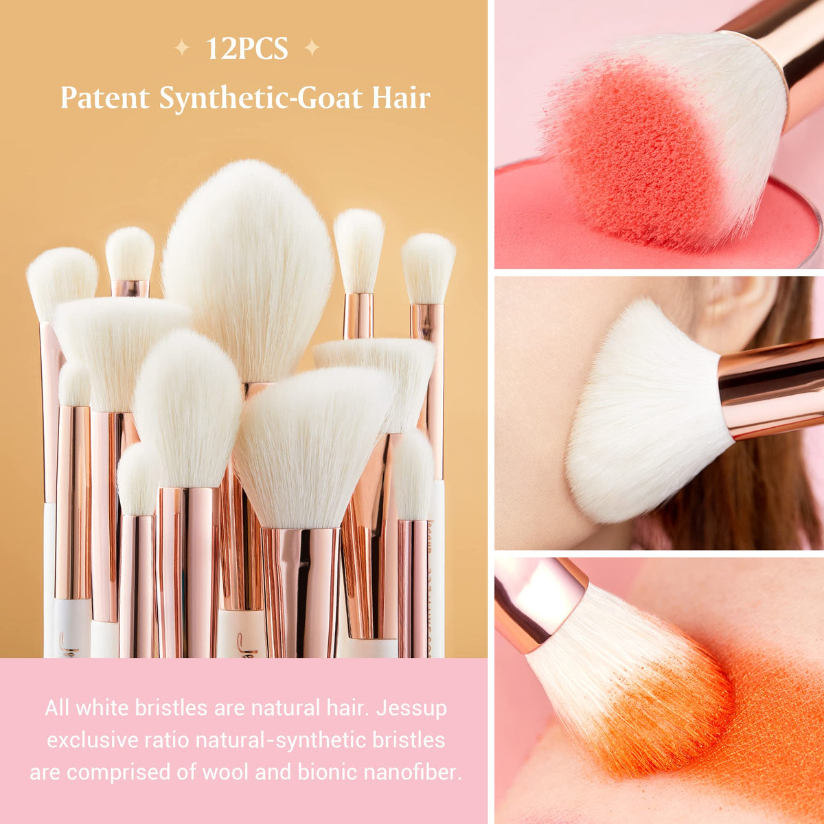 Jessup Brand 25pcs Professional Makeup Brush set Beauty - Jessup Official Imagery - 5