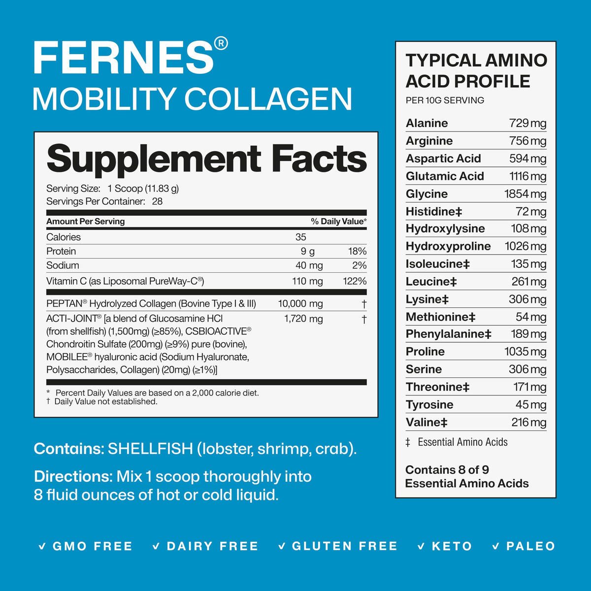 Mobility Collagen Peptides Powder - Fernes Official Imagery - 4