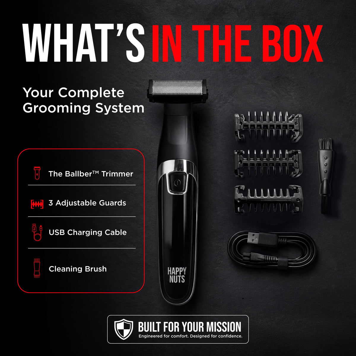 HAPPY NUTS The Ballber Pro Electric Groin Body Hair Trimmer - HAPPY NUTS Official Imagery - 6