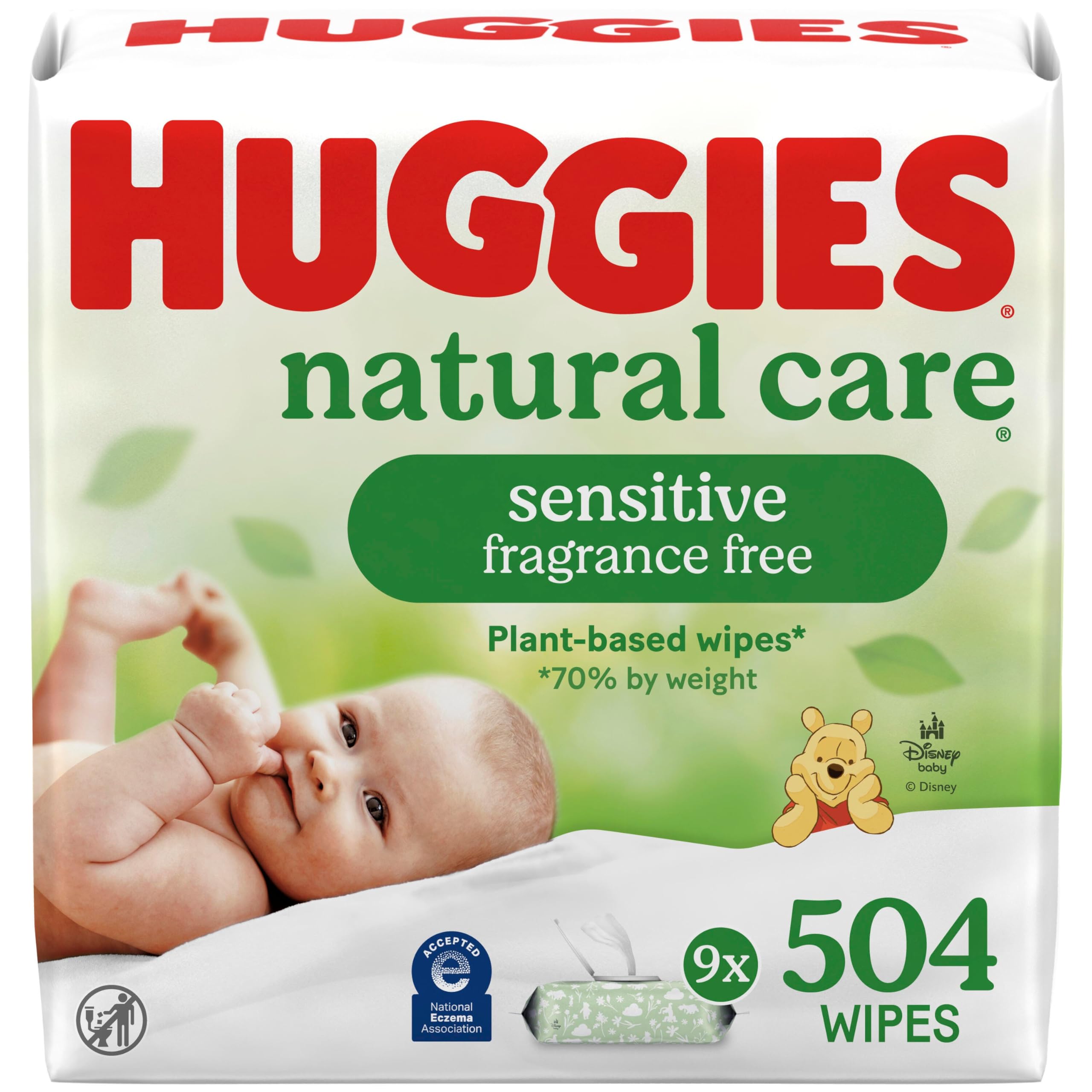 Huggies Natural Care Sensitive Baby Wipes, Unscented, Hypoalle... - Elefair Tech Official Product View 10