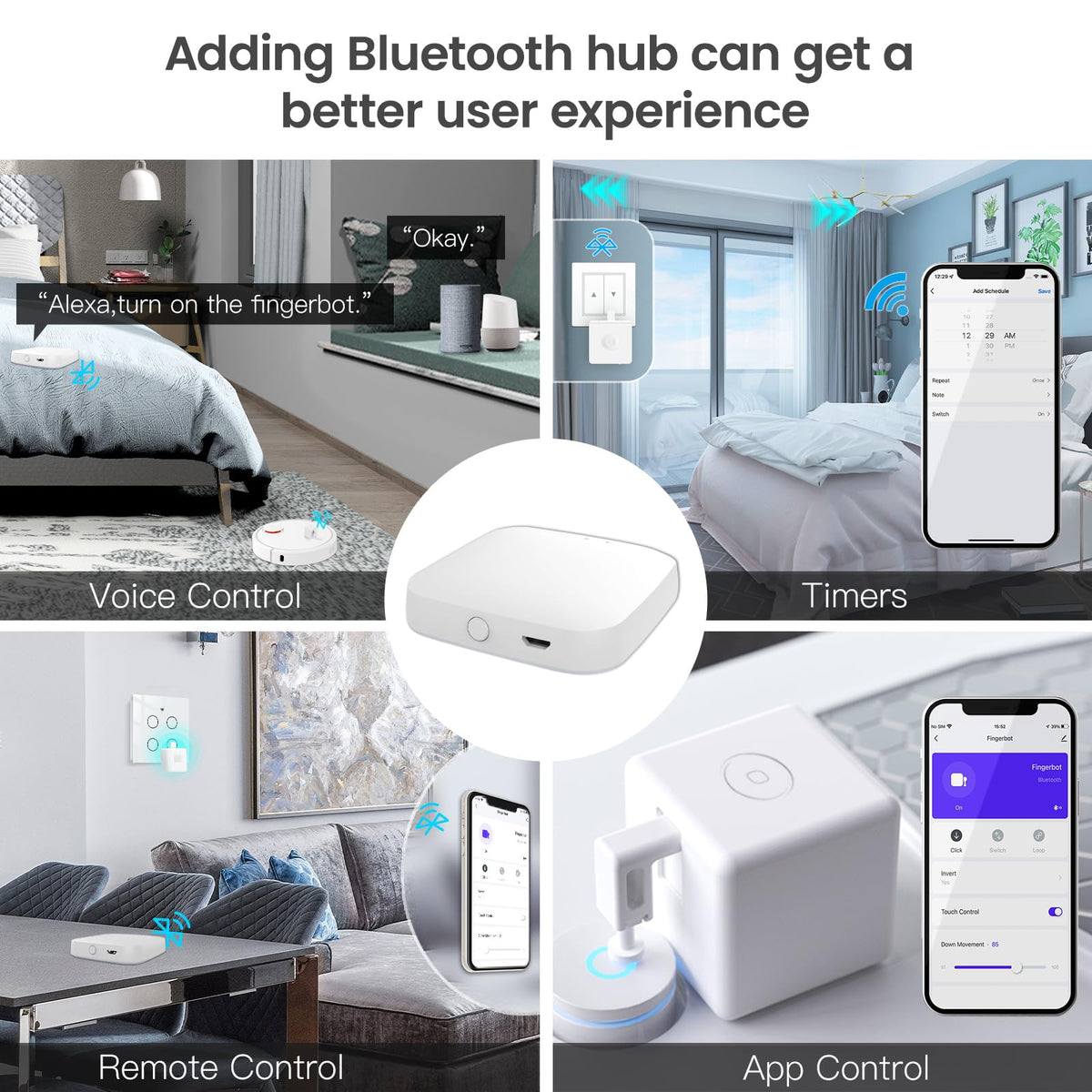 MOES Fingerbot Plus Smart Button Pusher No Wiring Switch - MOES Official Imagery - 7