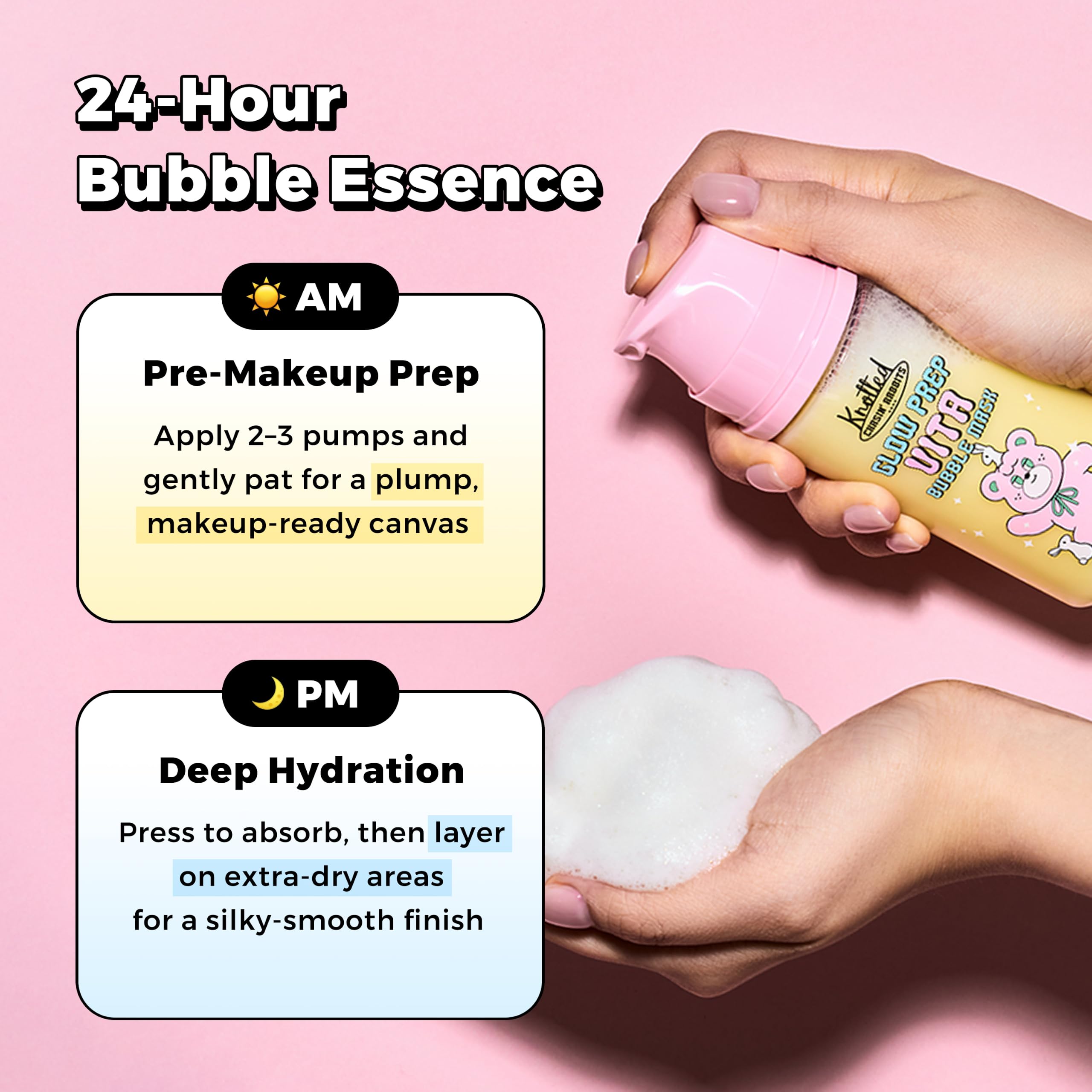 Bubble Mask, makeup prep, Vitamin Serum, Banana PDRN - CHASIN' RABBITS