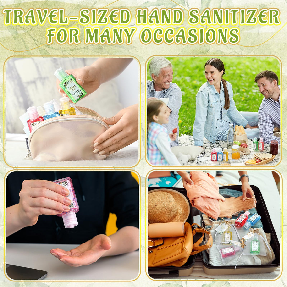 Frienda 72 Pcs Thank You Hand Sanitizers Gift Set Eucalyptus - Frienda Official Imagery - 7