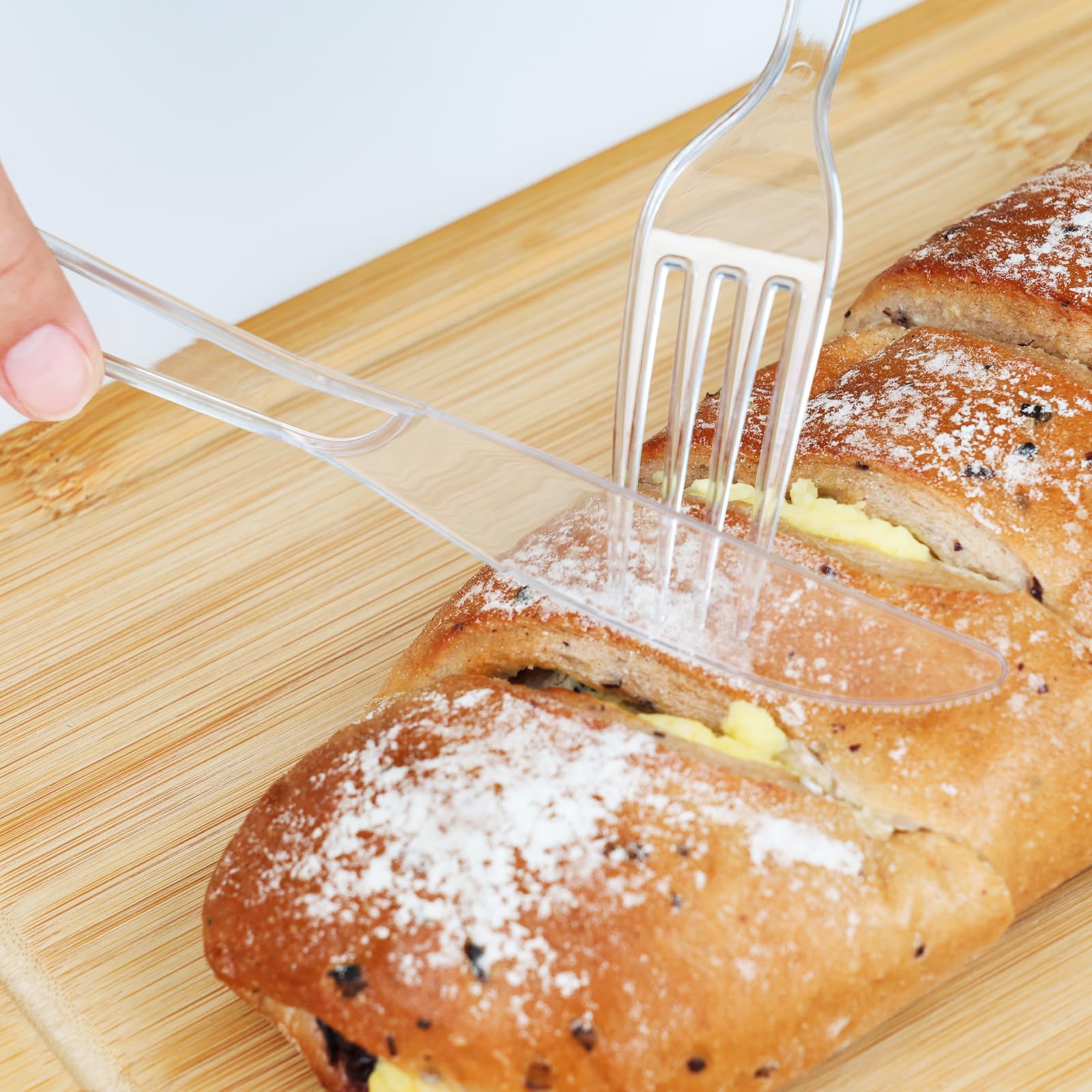 SACATR 100 Count Heavy Duty Plastic Knives Disposable - SACATR Official Product View 2