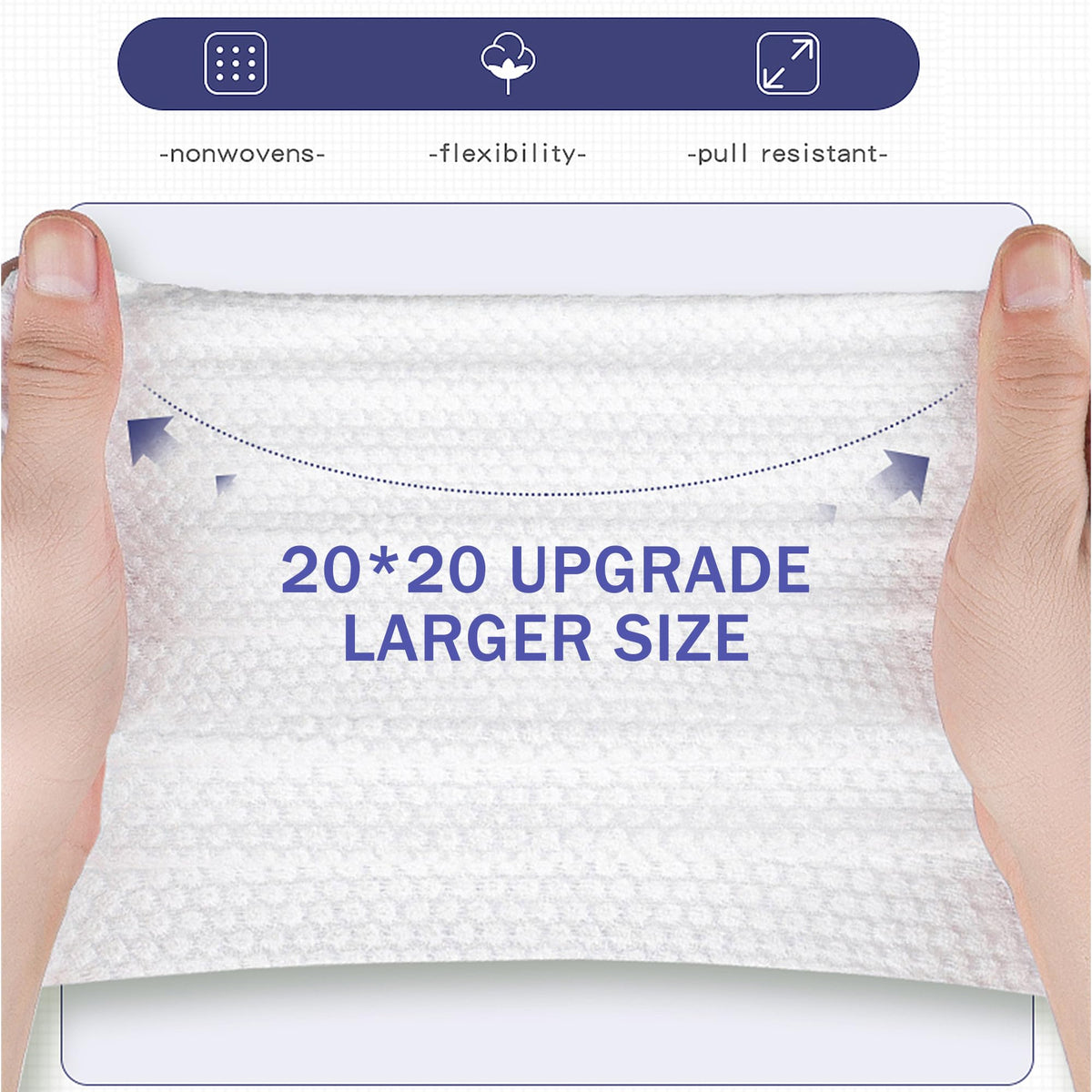 100 Count Face Towels Disposable Clean Towels - ZPCO Official Imagery - 4