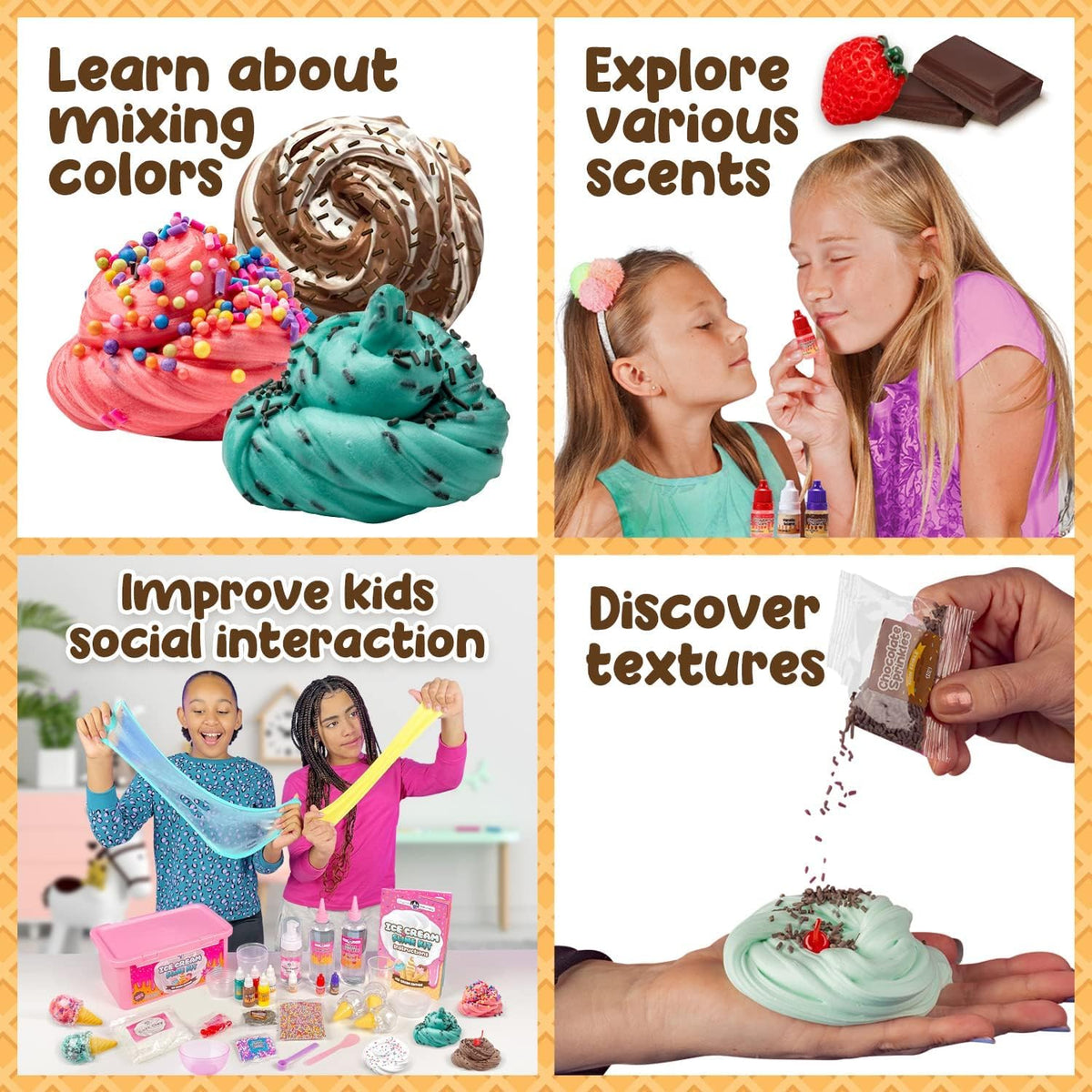 Original Stationery Ice Cream Slime Kit for Girls Toys DIY - Original Stationery Official Imagery - 4