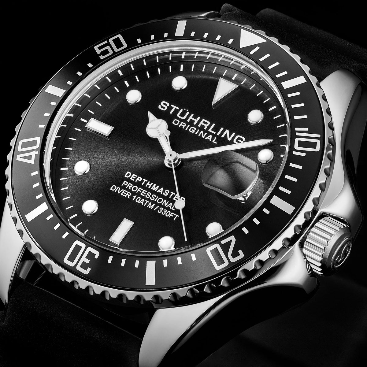 Stuhrling Original Men s Dive Watch 42mm Stainless Steel - Stuhrling Original Official Imagery - 3