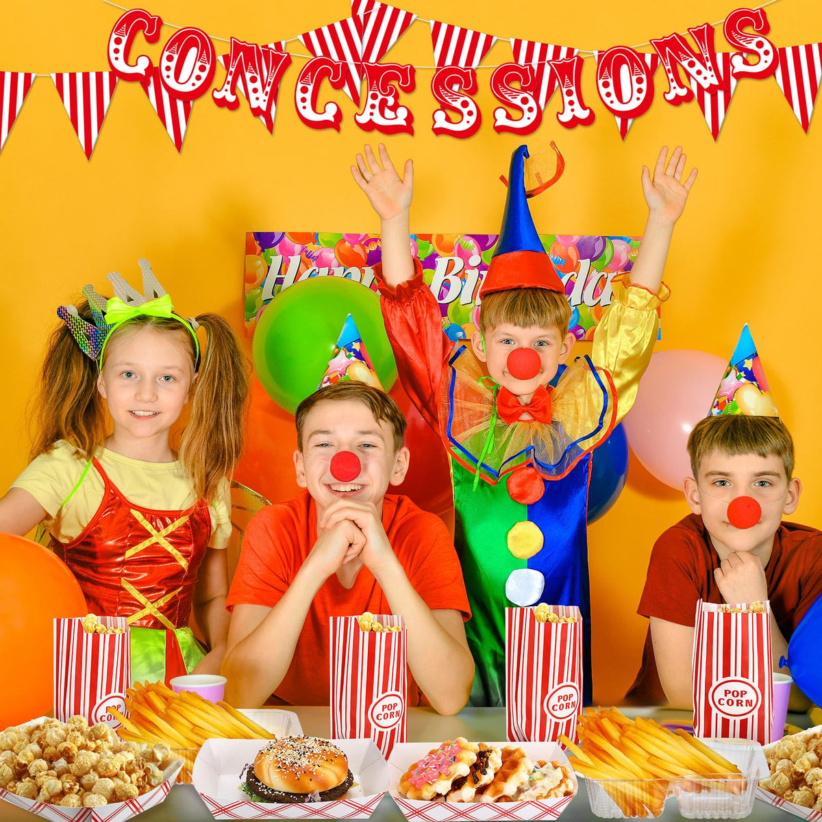 153 Pcs Halloween Circus Decoration Carnival Party Supply - Foilswirl Official Imagery - 4