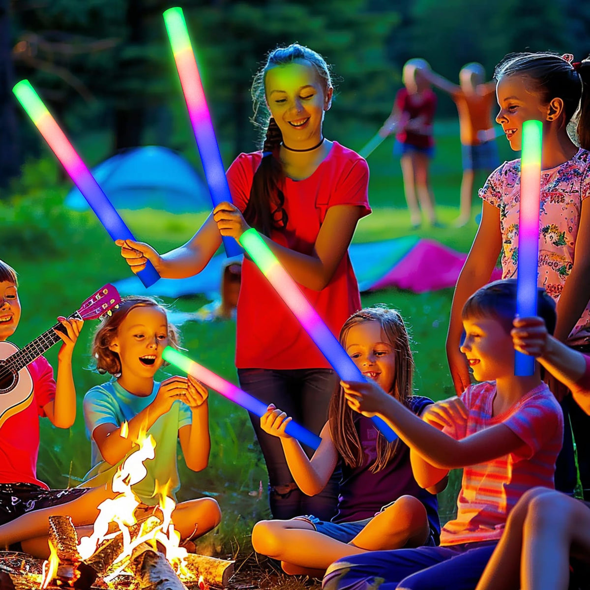 68 Pack Led Foam Sticks Bulk Wedding Glow Sticks for - JODOUEEIR Official Imagery - 5