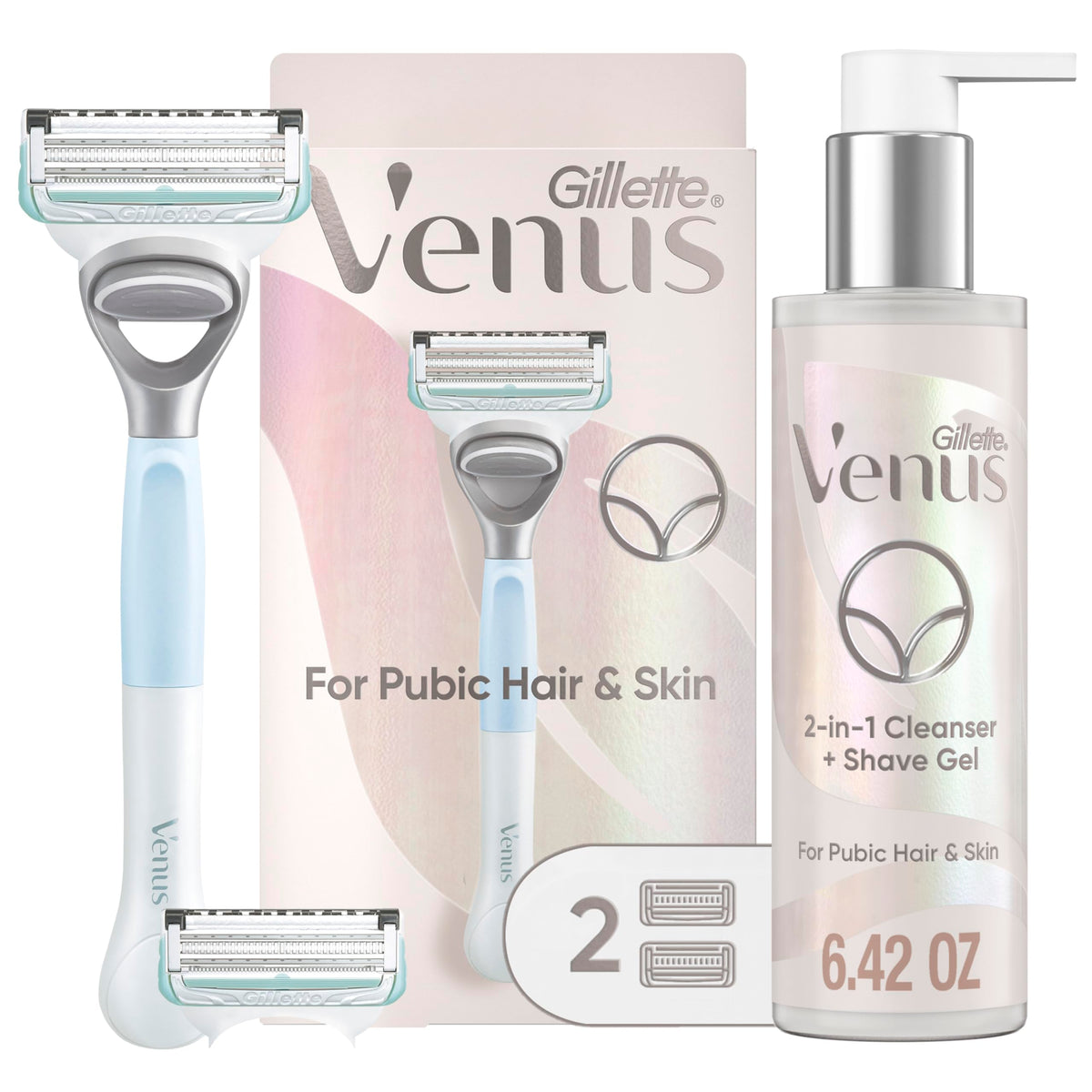Gillette Venus for Pubic Hair and Skin Shaving Set Women s - Gillette Venus Official Imagery - 2