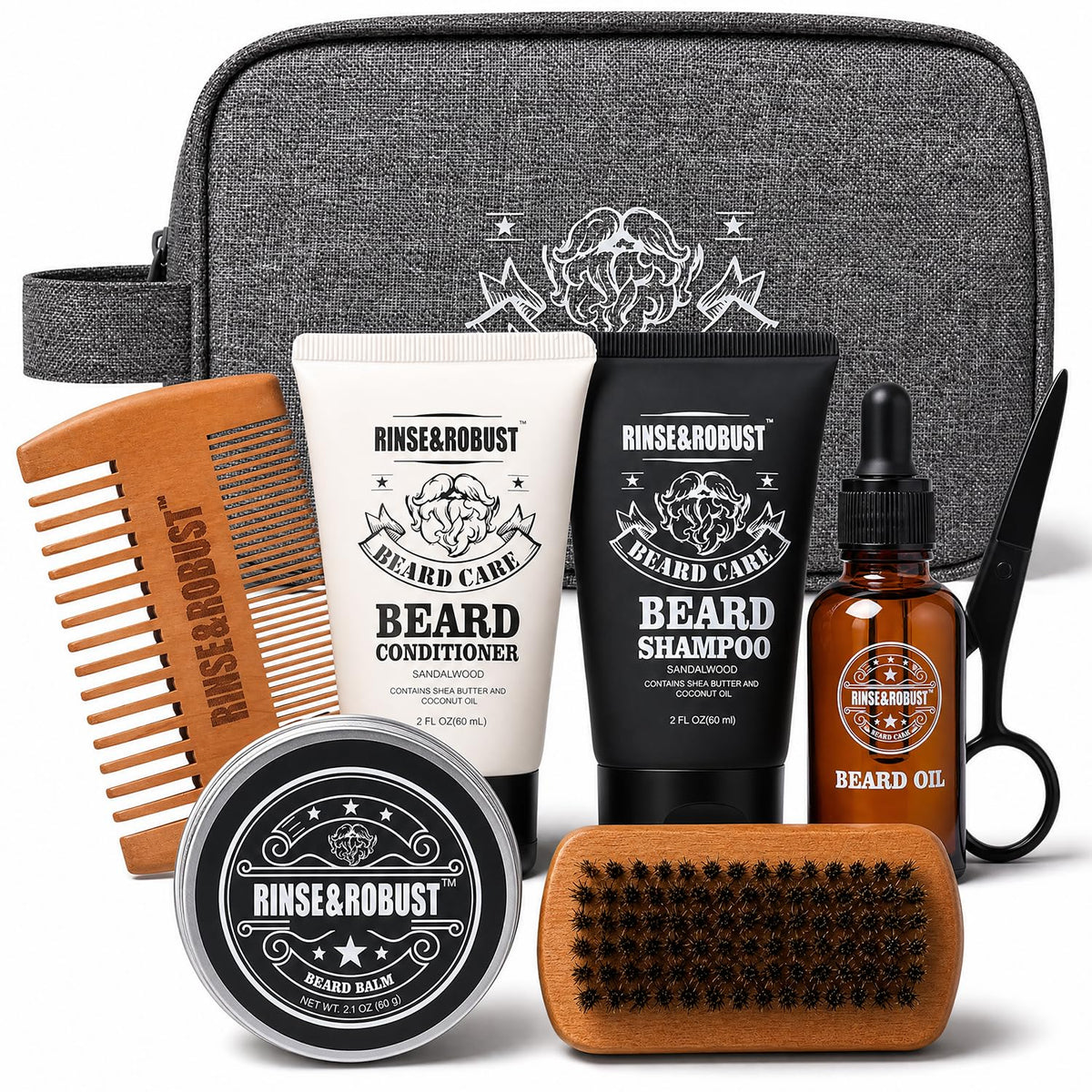 Rinse Robust Beard Kit for Men Christmas Gifts for Him Beard - Rinse & Robust Official Imagery - 2