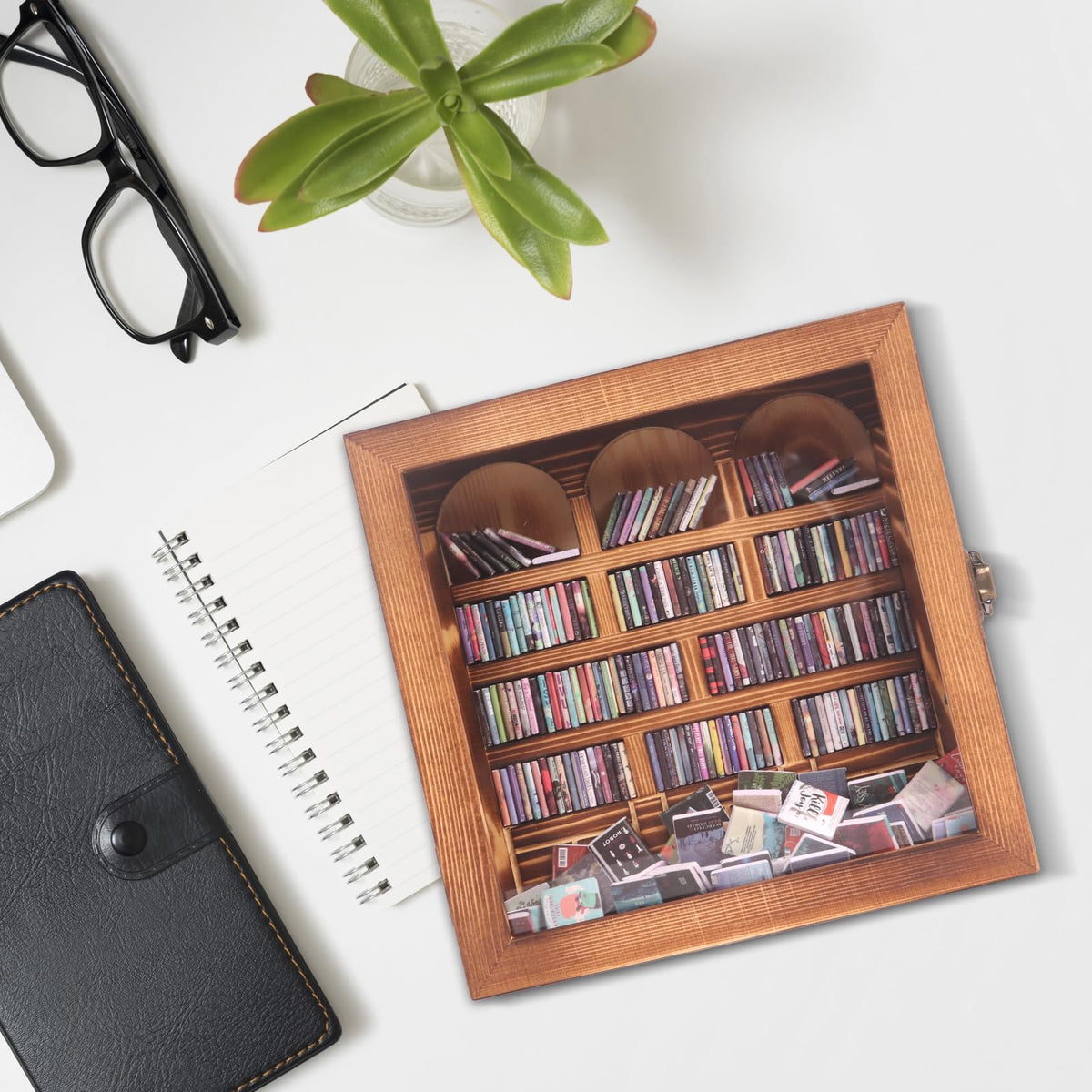 Anxiety Bookshelf Mini Books Display for Stress Relief and - WifePro Official Imagery - 3