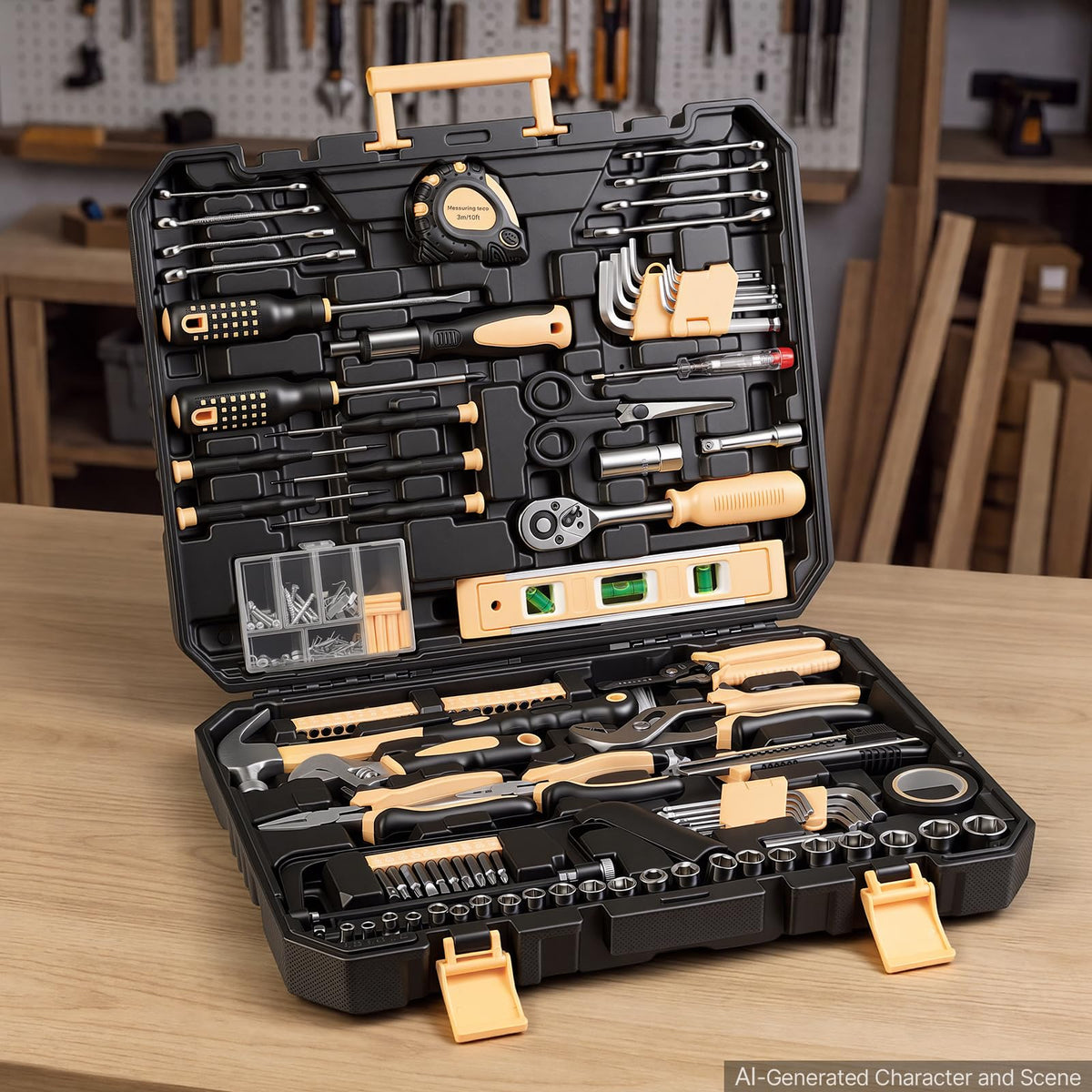 VEVOR 245 Piece Tool Kit General Home and Auto Repair Tool - VEVOR Official Imagery - 3
