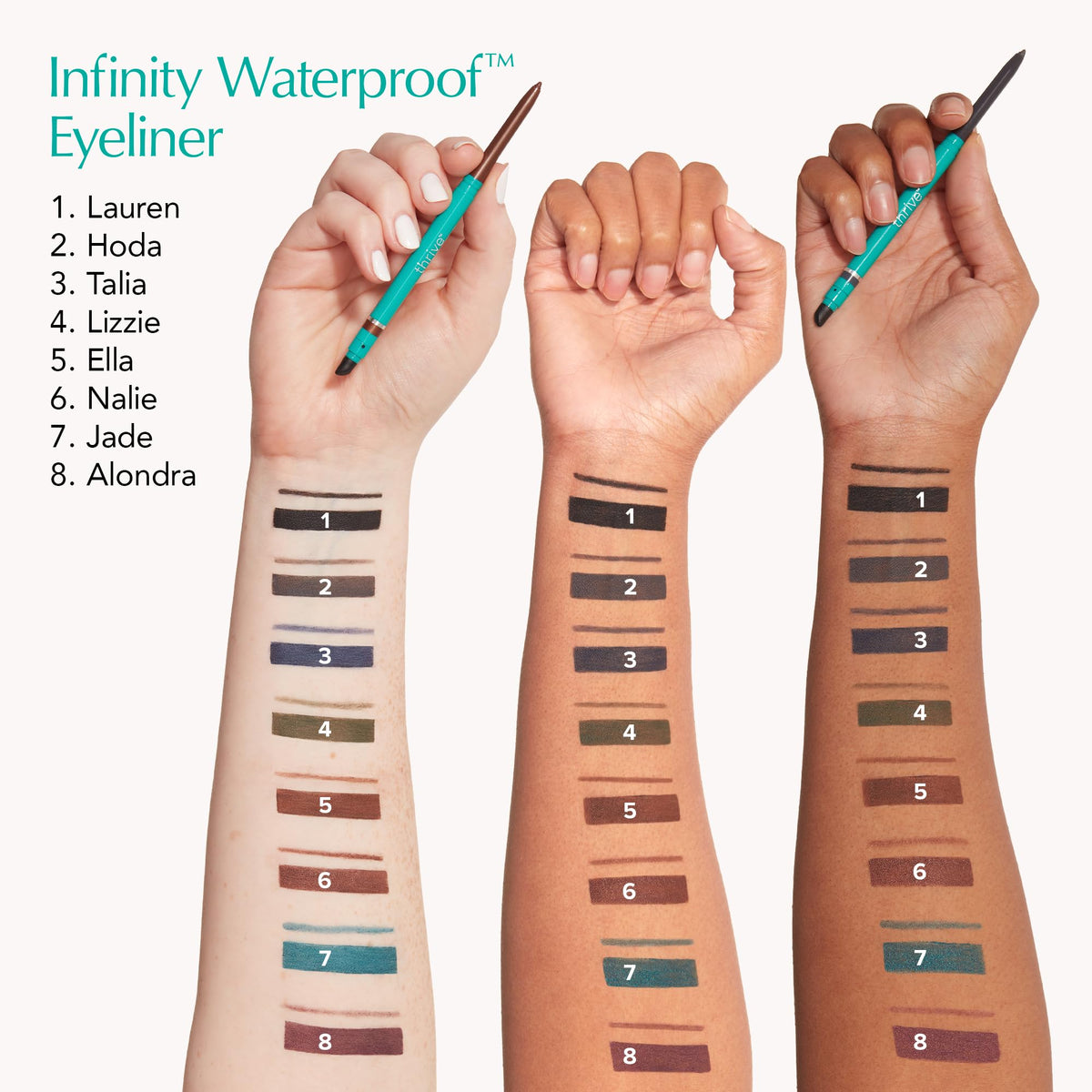 Thrive Causemetics Infinity Waterproof Eyeliner Pencil Black - Thrive Causemetics Official Imagery - 6